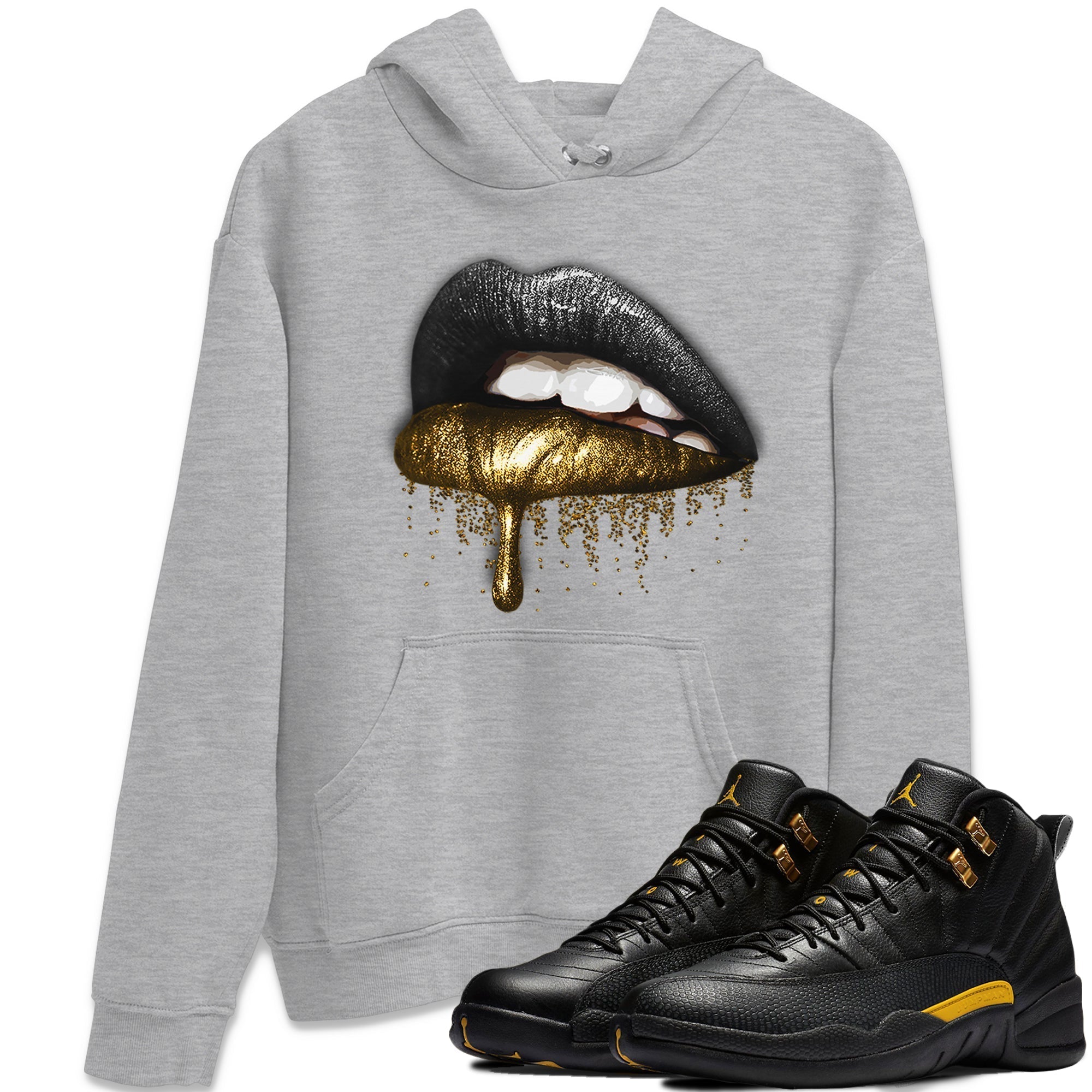 Dripping Lips Unisex Tops - Air Jordan 12 Black Taxi