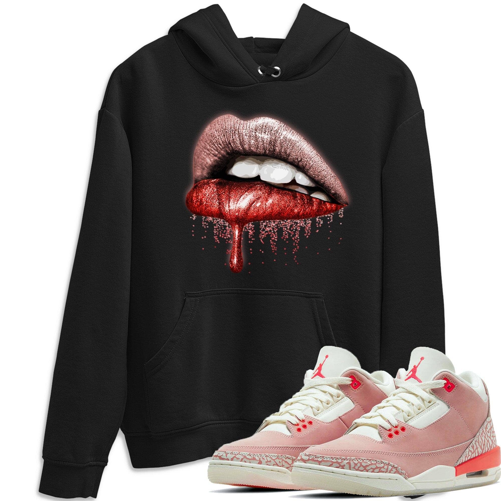 Dripping Lips Unisex Tops - Air Jordan 3 Rust Pink
