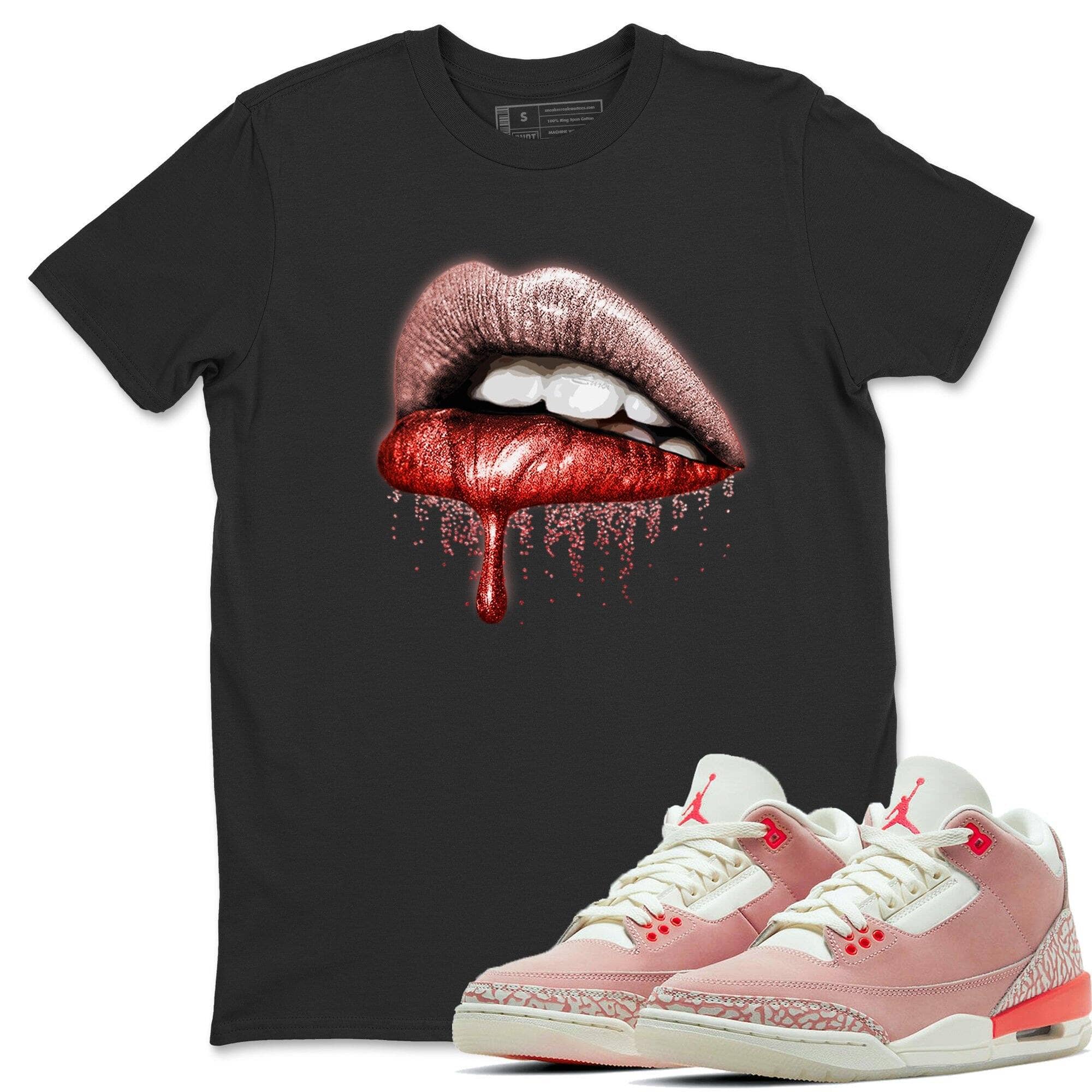 Dripping Lips Unisex Tops - Air Jordan 3 Rust Pink