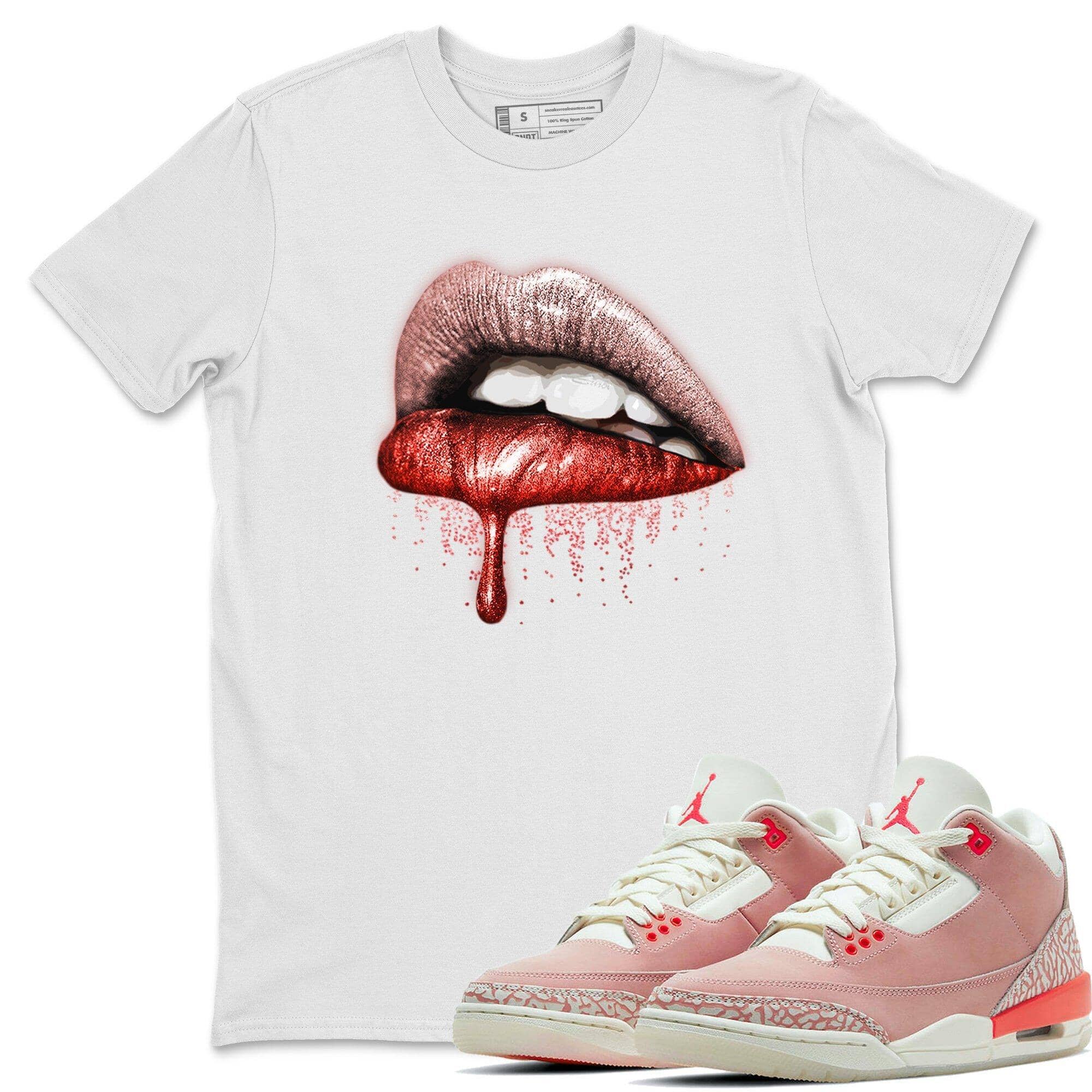 Dripping Lips Unisex Tops - Air Jordan 3 Rust Pink