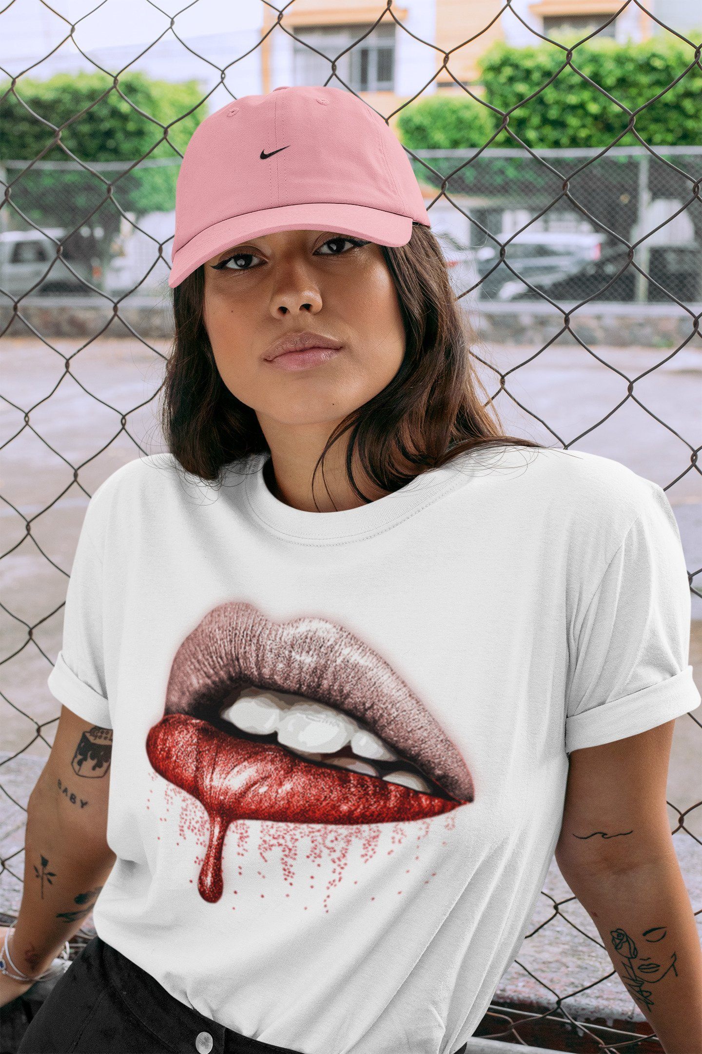 Dripping Lips Unisex Tops - Air Jordan 3 Rust Pink
