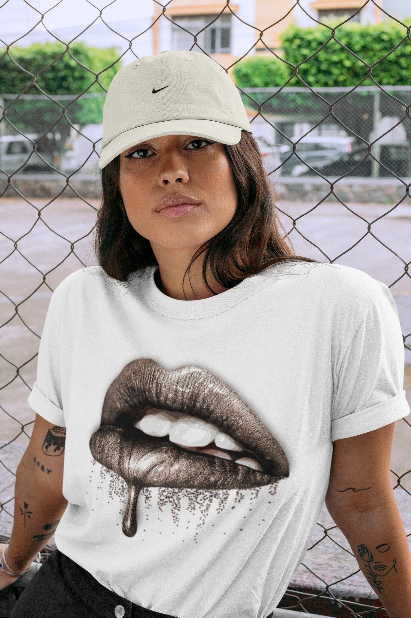 Dripping Lips Unisex Tops - Air Jordan 4 Taupe Haze