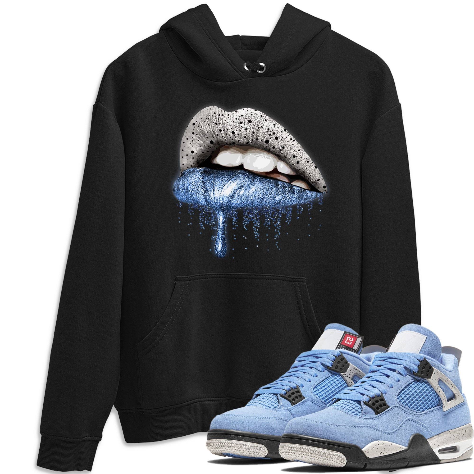 Dripping Lips Unisex Tops - Air Jordan 4 University Blue