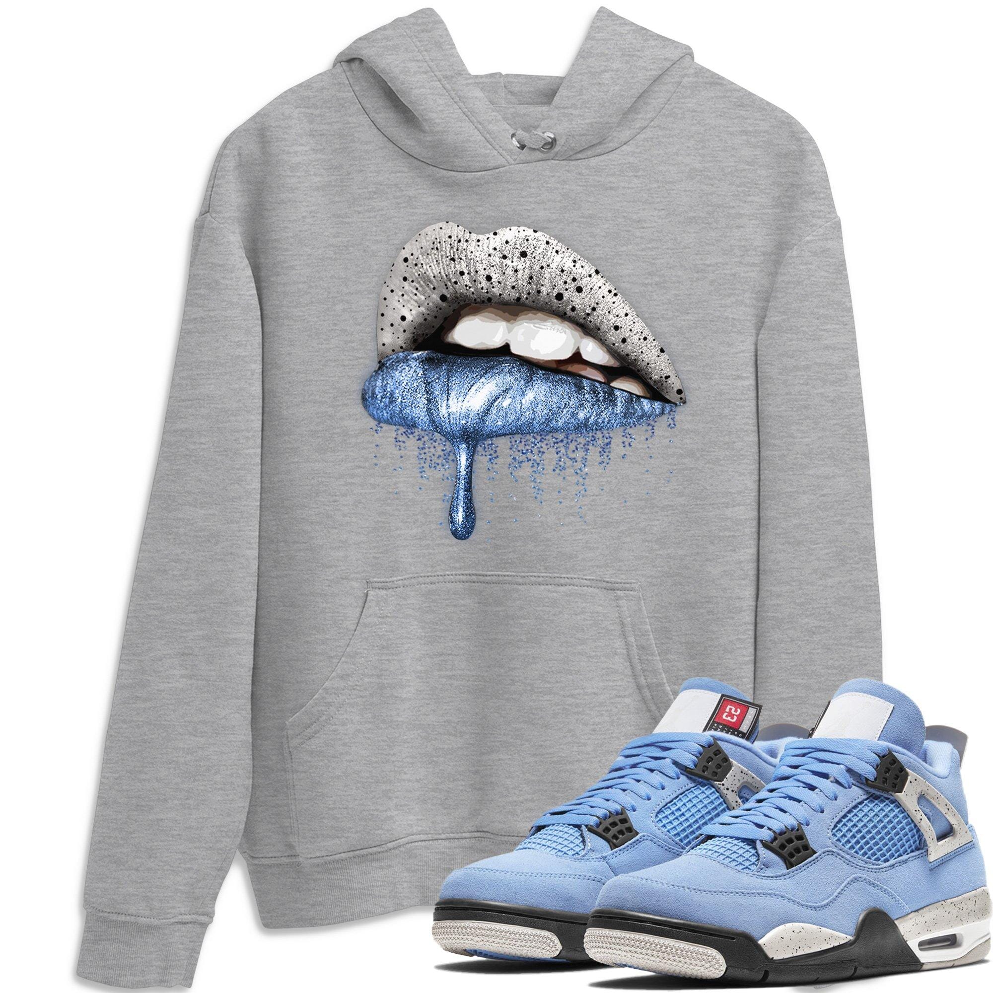 Dripping Lips Unisex Tops - Air Jordan 4 University Blue
