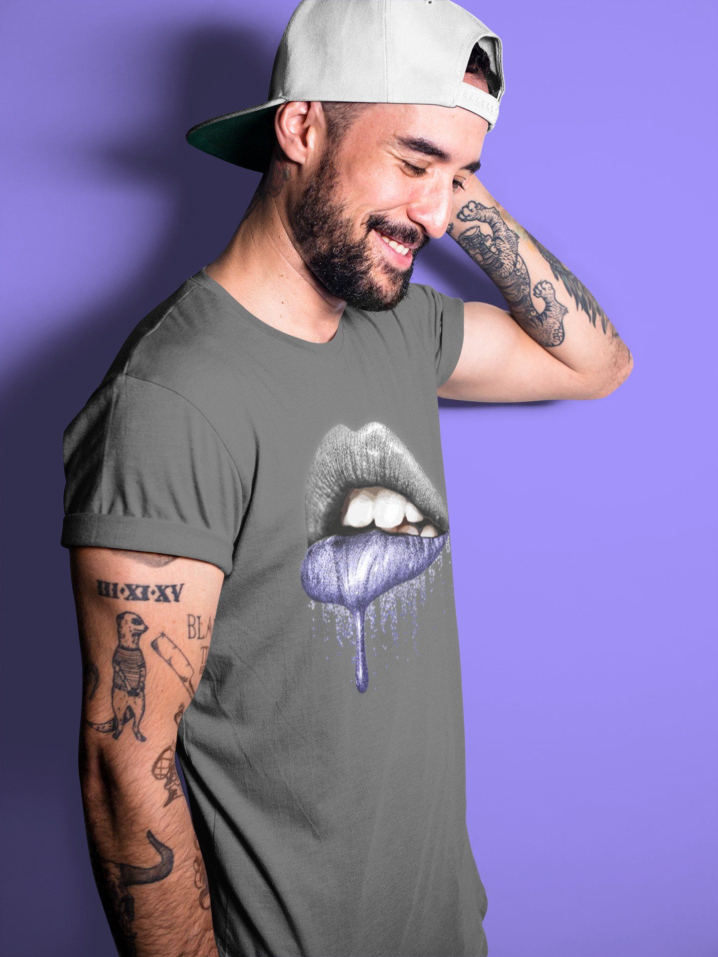 Dripping Lips Unisex Tops - Air Jordan 7 Flint