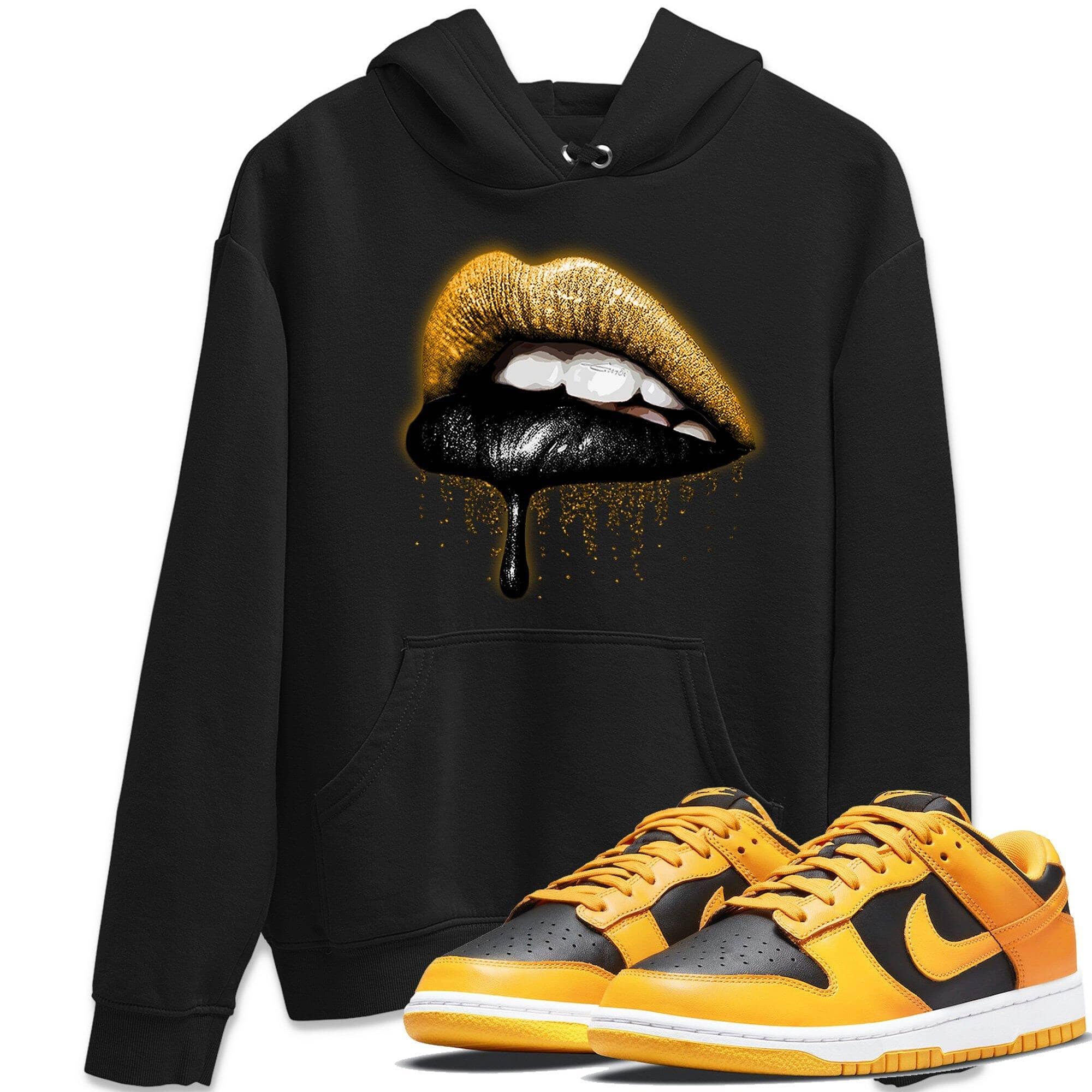 Dripping Lips Unisex Tops - Dunk Championship Goldenrod