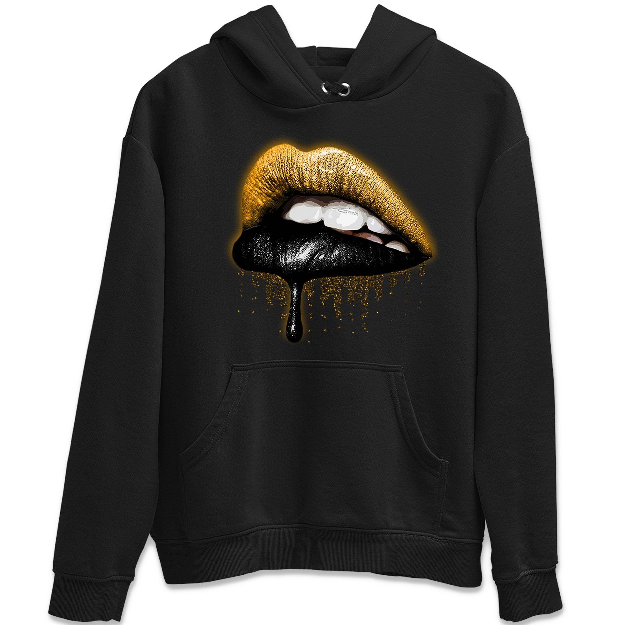 Dripping Lips Unisex Tops - Dunk Championship Goldenrod