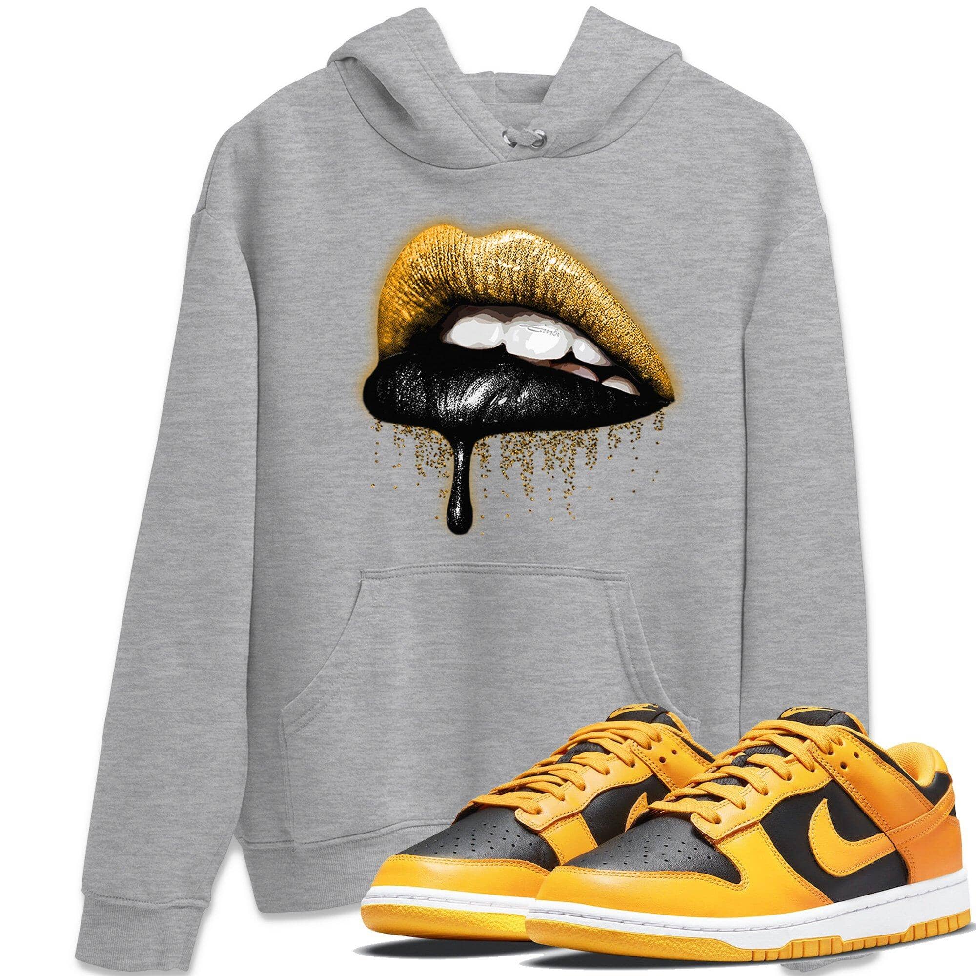 Dripping Lips Unisex Tops - Dunk Championship Goldenrod
