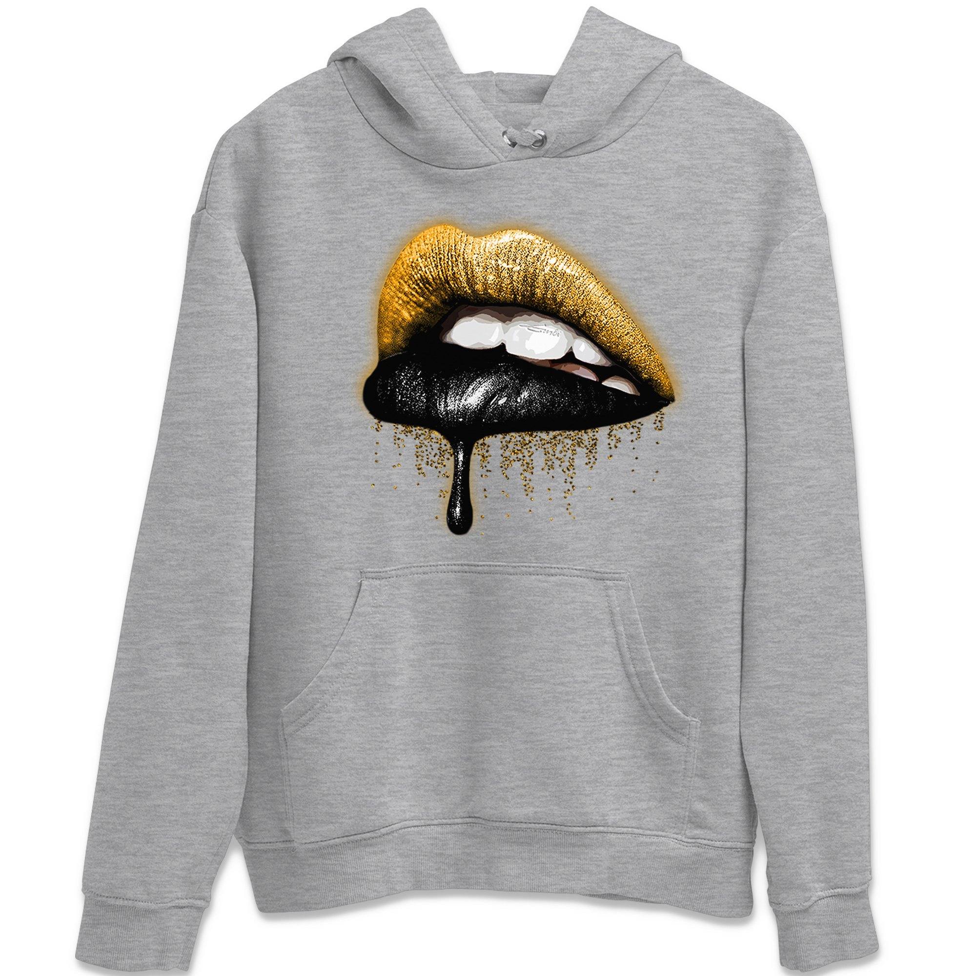 Dripping Lips Unisex Tops - Dunk Championship Goldenrod