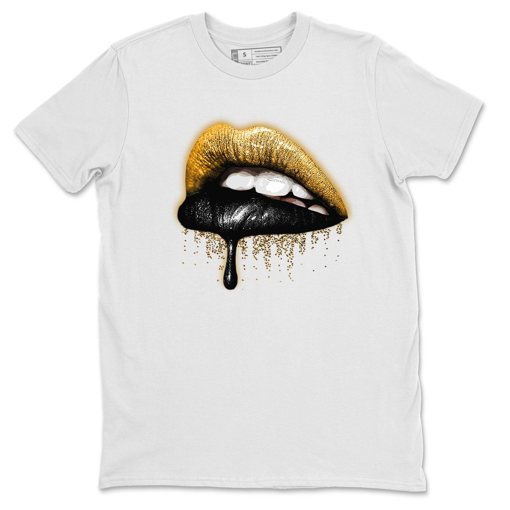 Dripping Lips Unisex Tops - Dunk Championship Goldenrod