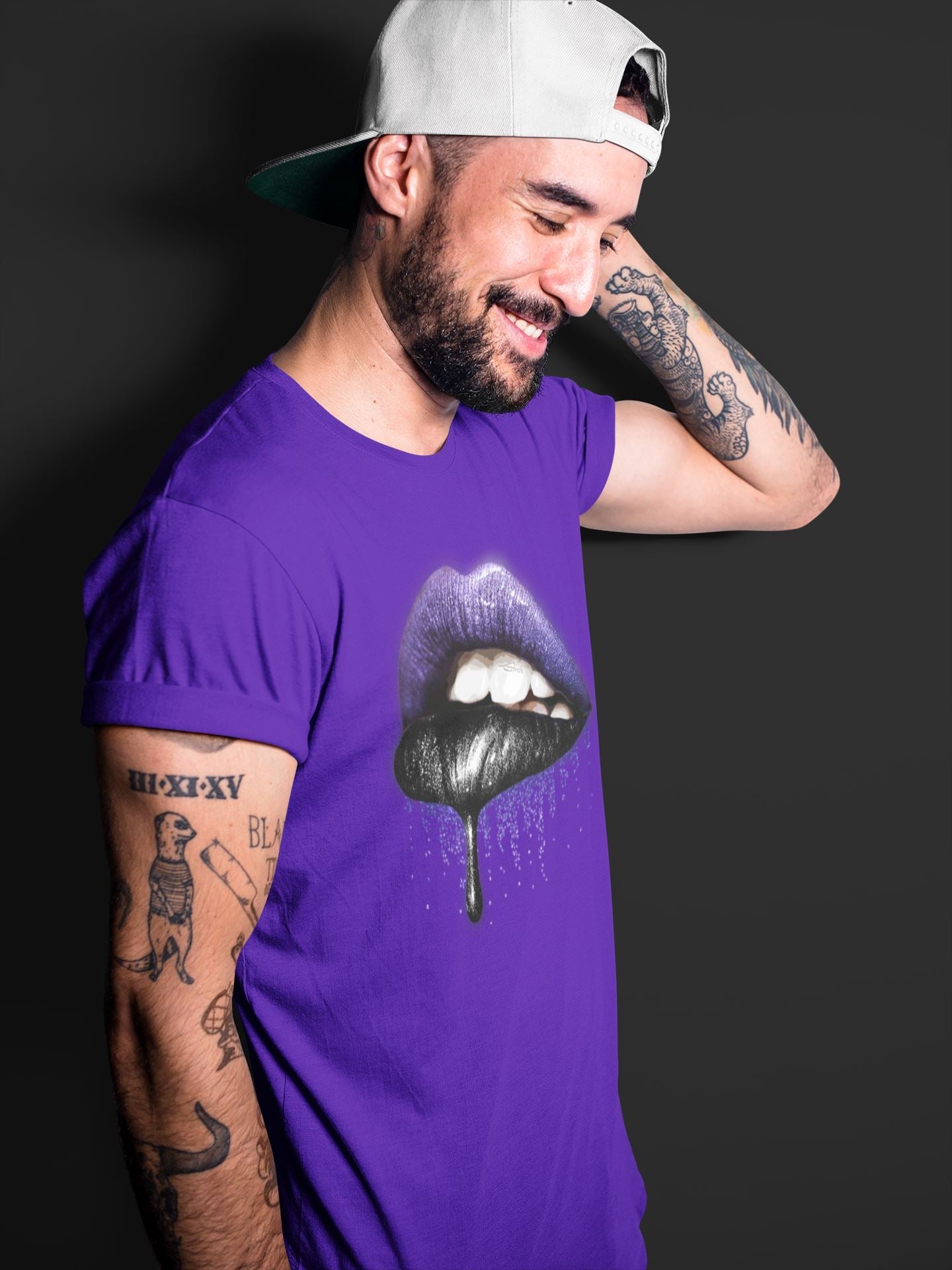 Dripping Lips Unisex Tops - Air Jordan 13 Court Purple