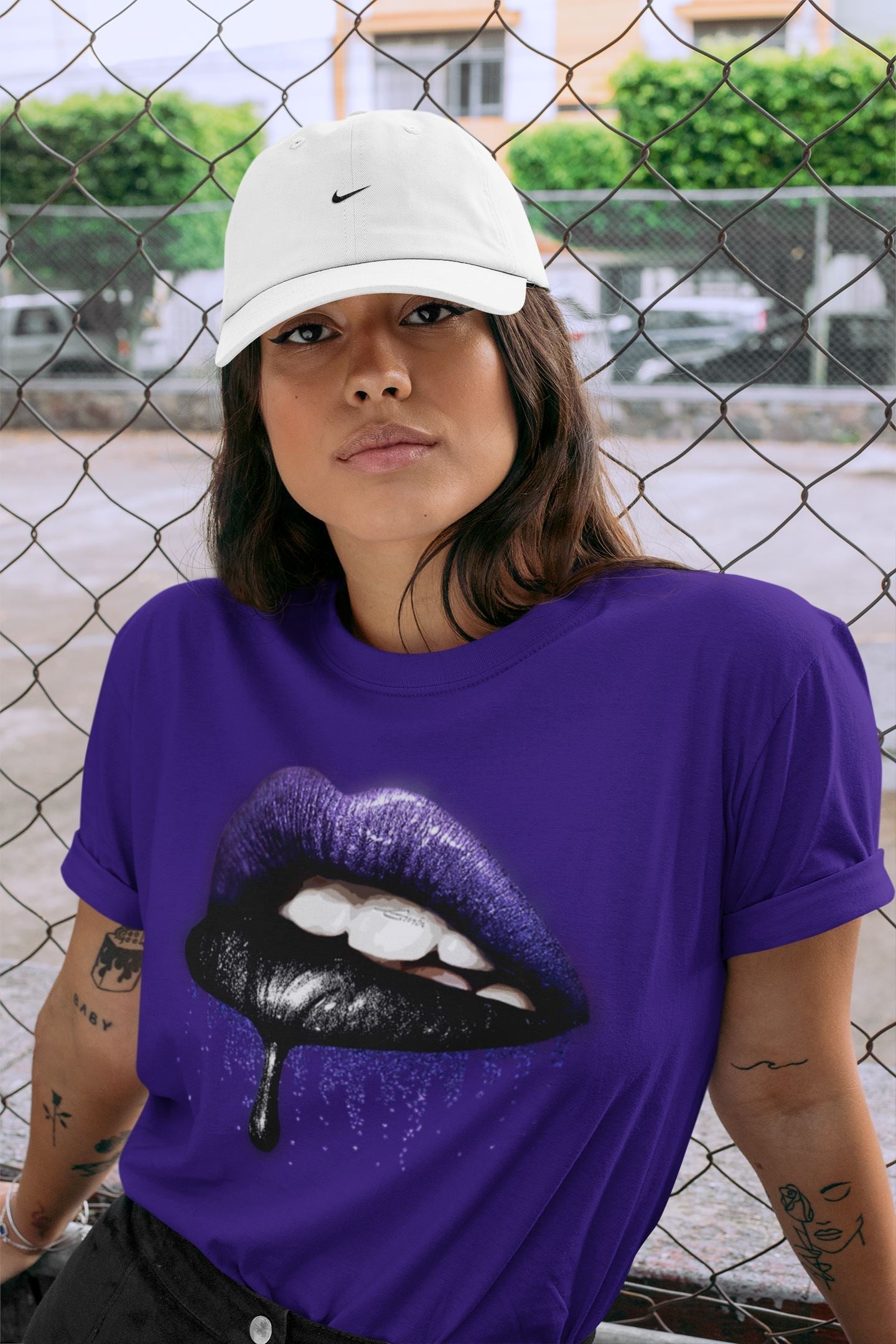 Dripping Lips Unisex Tops - Air Jordan 13 Court Purple