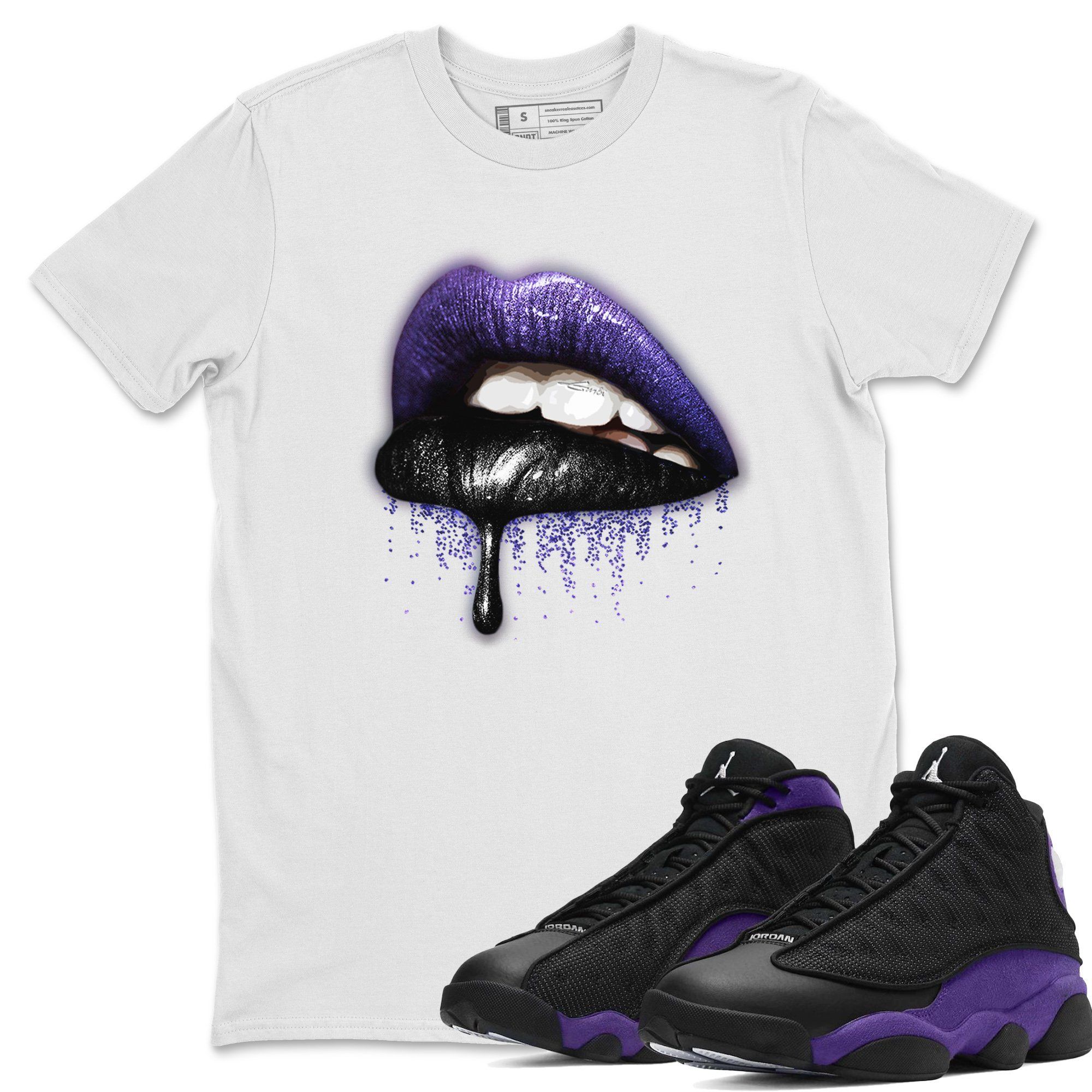 Dripping Lips Unisex Tops - Air Jordan 13 Court Purple