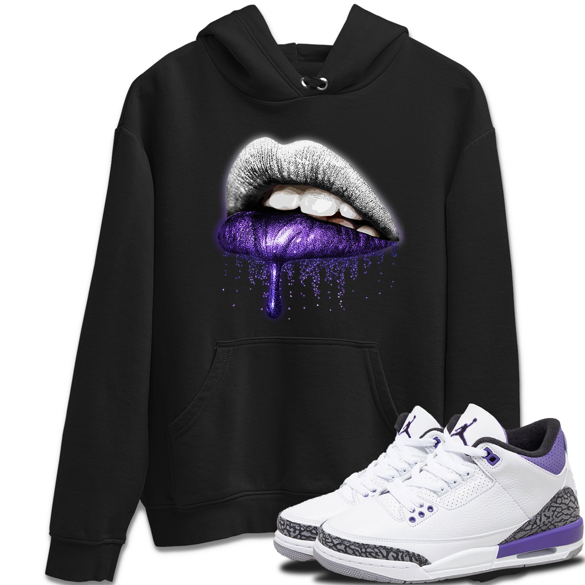 Dripping Lips Unisex Tops - Air Jordan 3 Dark Iris
