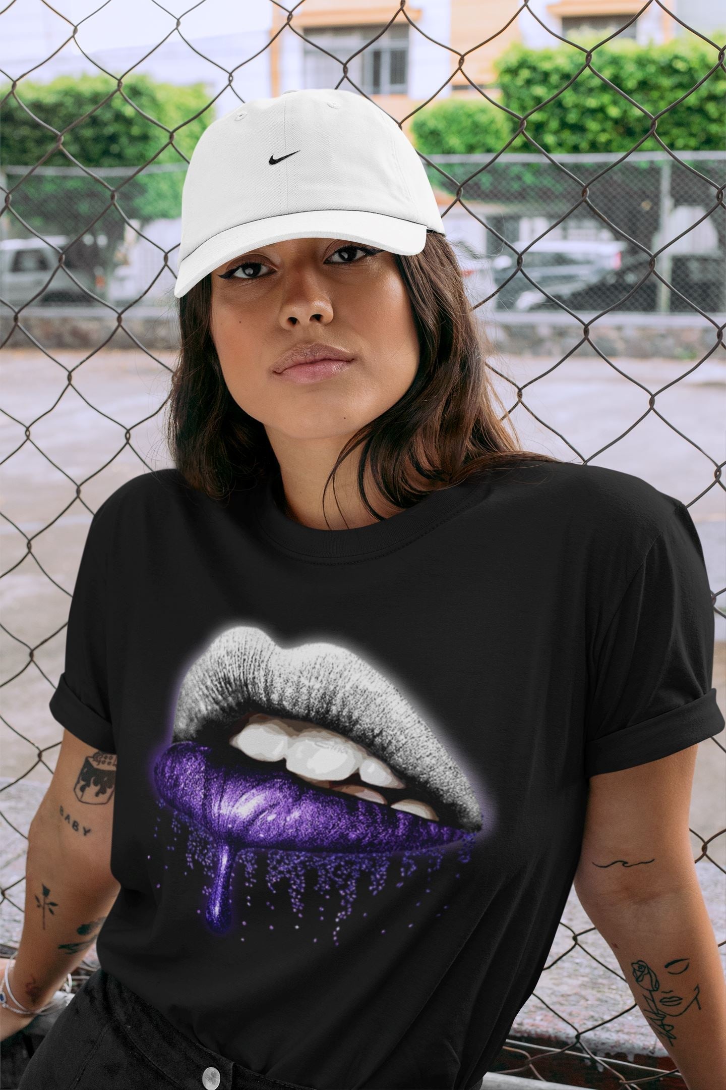 Dripping Lips Unisex Tops - Air Jordan 3 Dark Iris