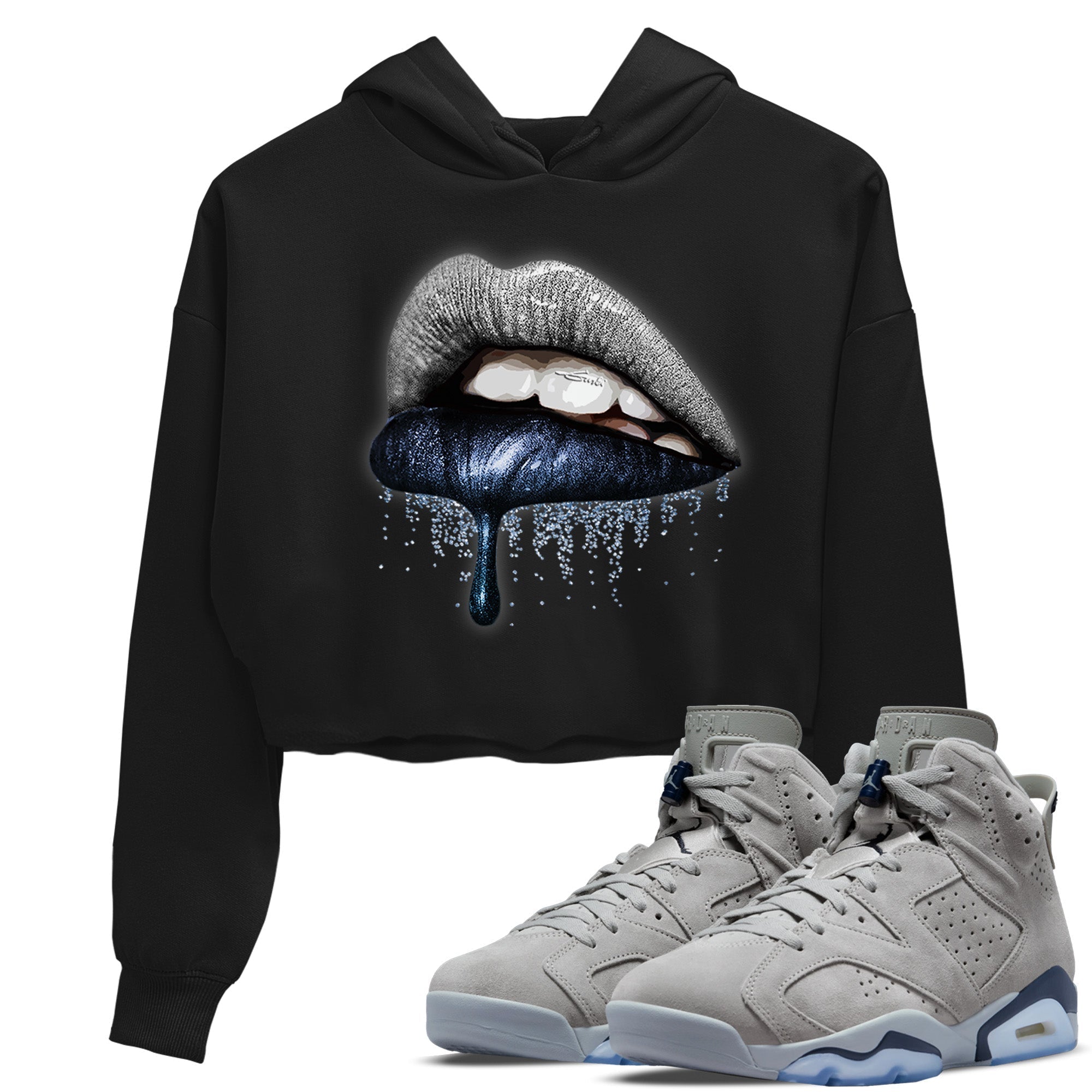 Dripping Lips Women's Tops - Air Jordan 6 Georgetown