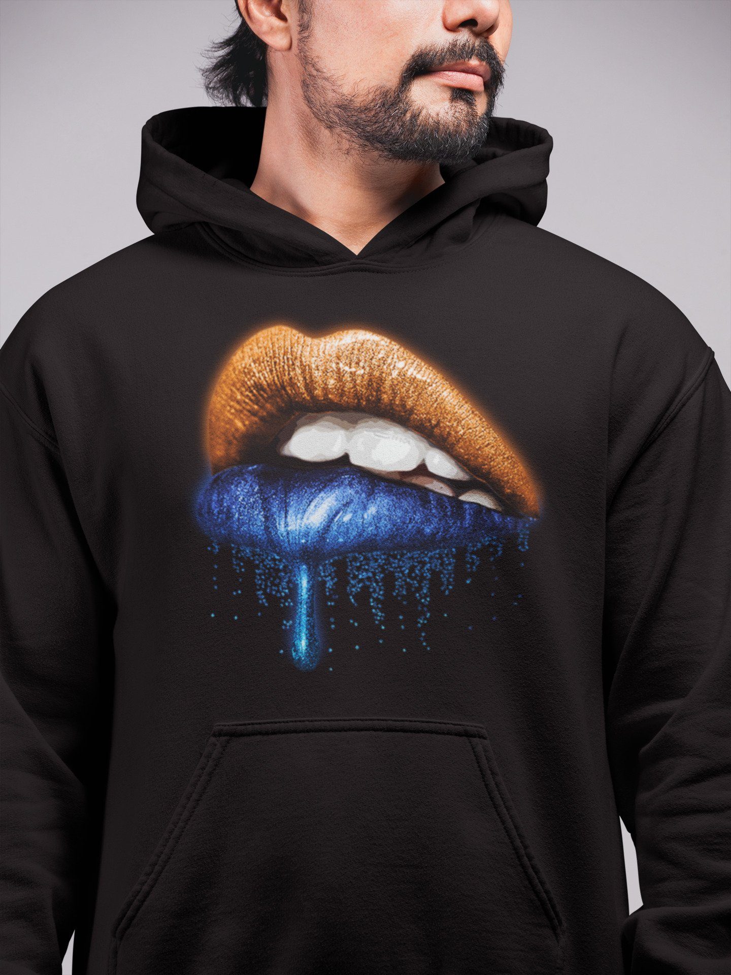 Dripping Lips Unisex Tops - Yeezy 700 Bright Blue