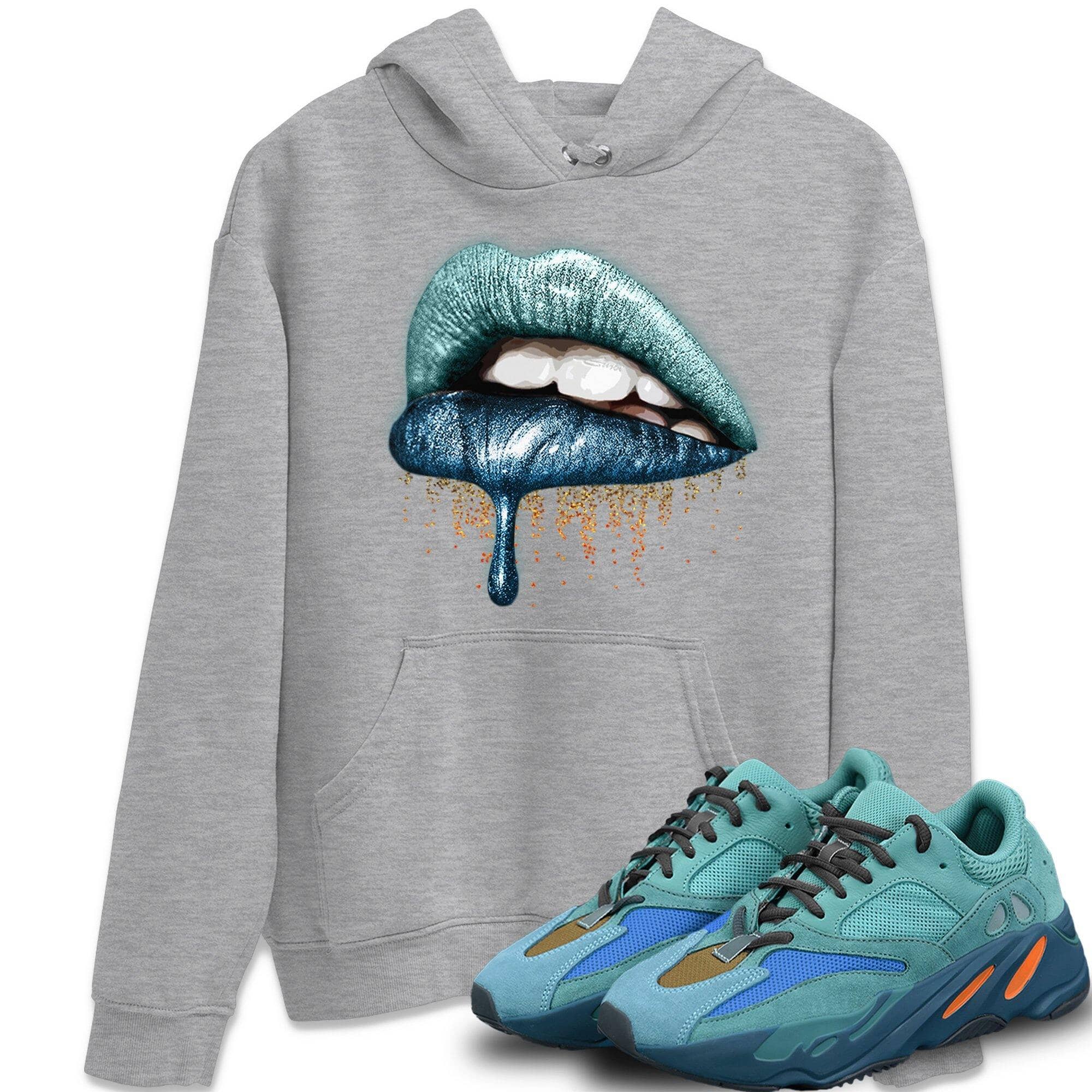 Dripping Lips Unisex Tops - Yeezy 700 Faded Azure