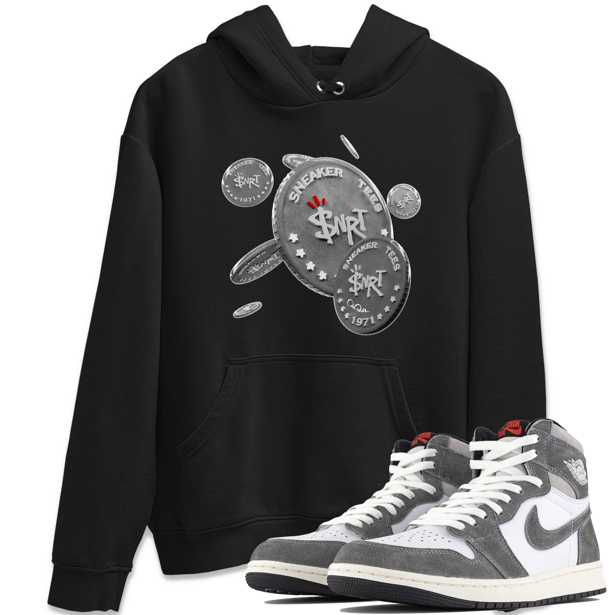 Drop Coin Unisex Tops - Air Jordan 1 Washed Heritage