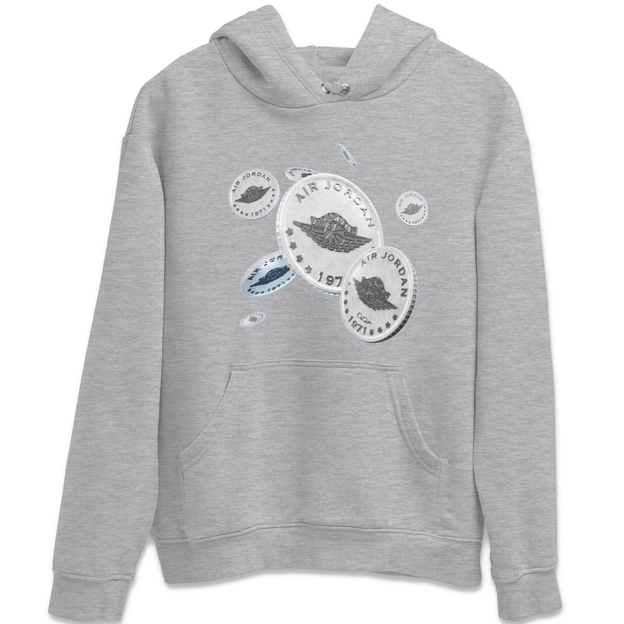 Drop Coin Unisex Tops - Air Jordan 11 White Cement