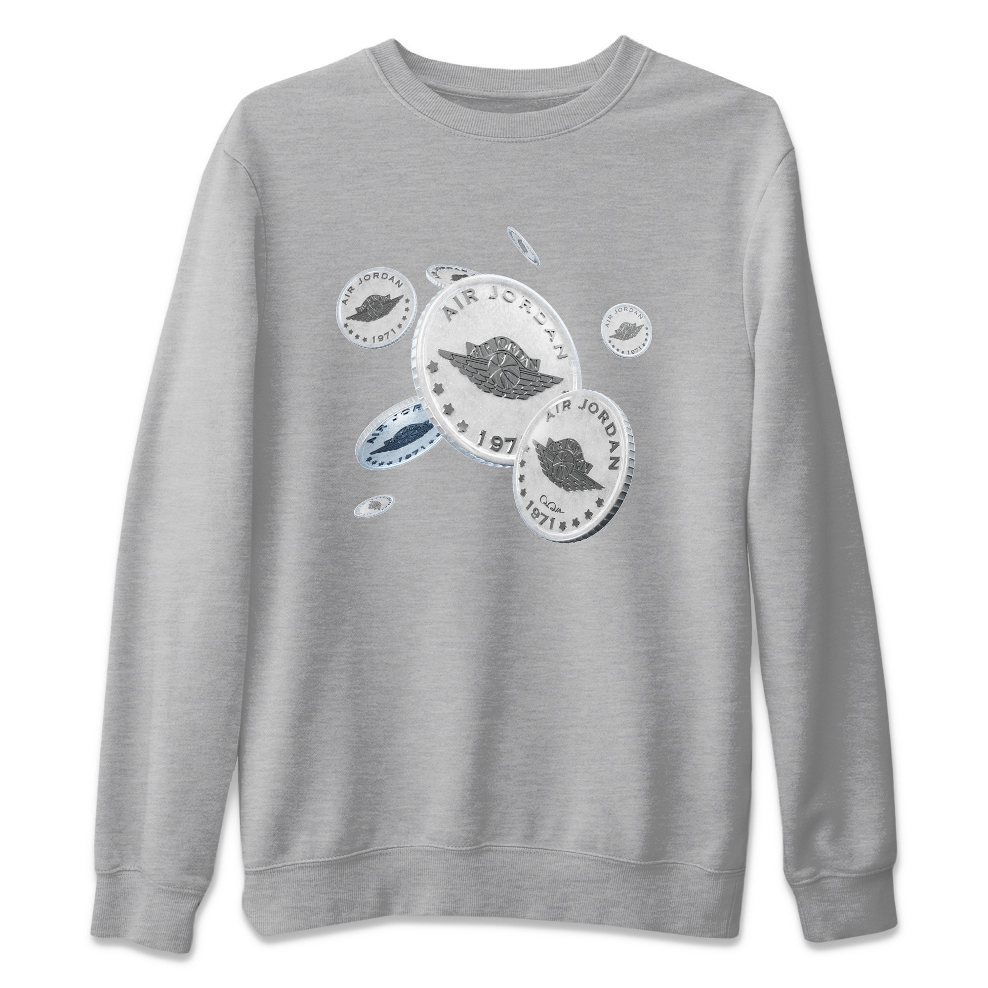 Drop Coin Unisex Tops - Air Jordan 11 White Cement