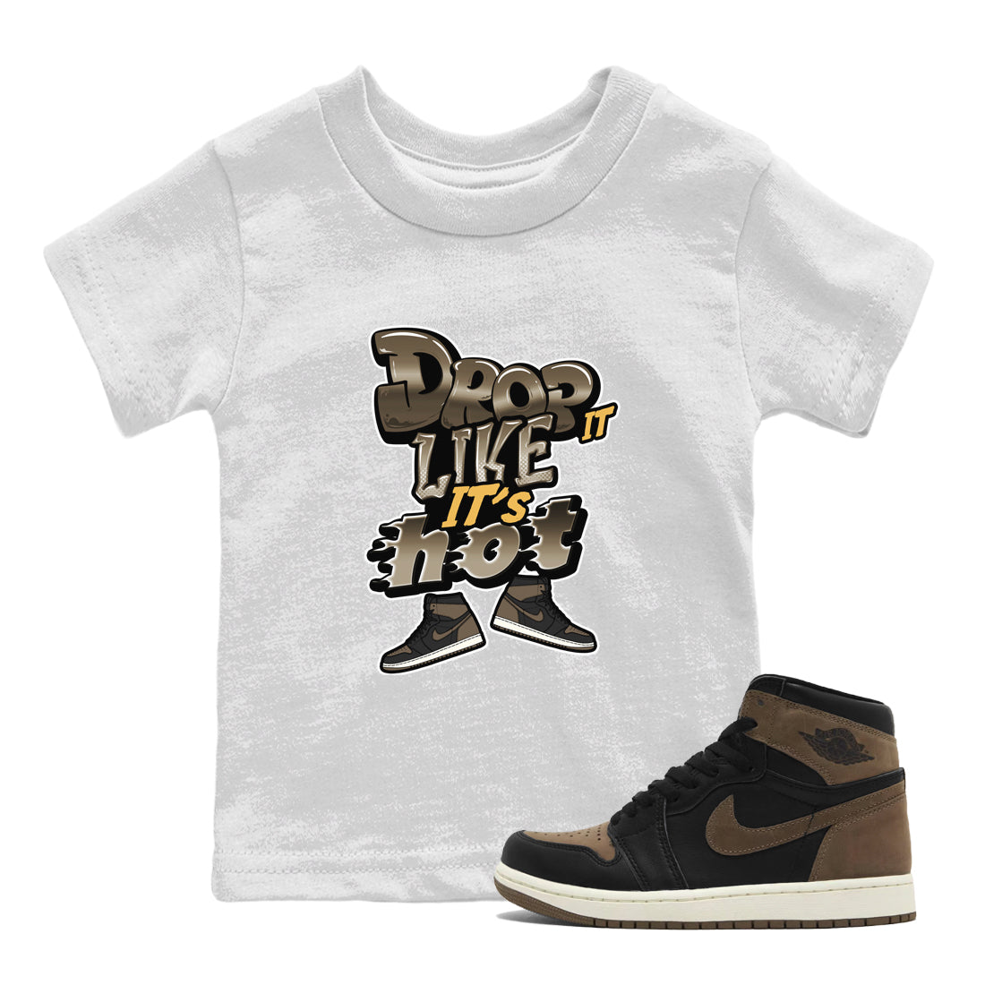 Drop It Like It's Hot snkmatch Tee Kids - Air Jordan 1 Palomino