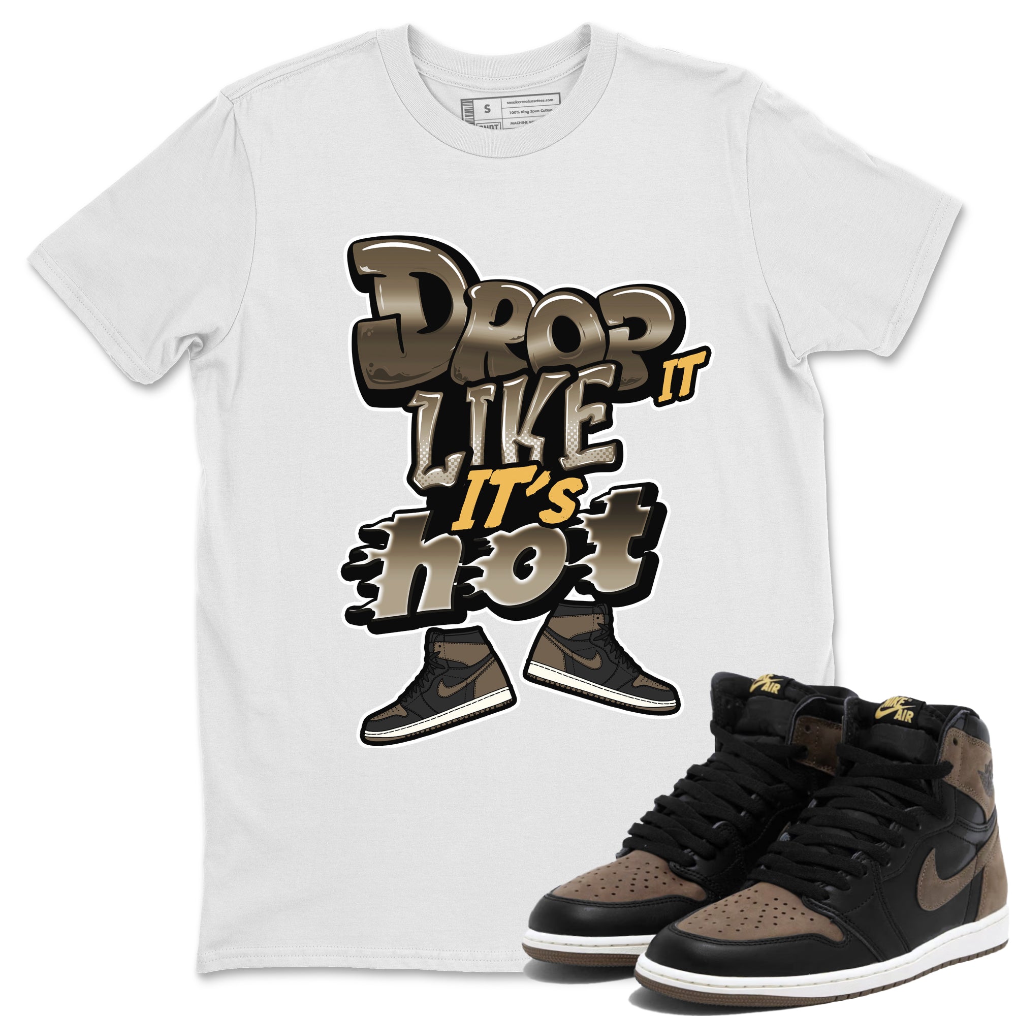 Drop It Like It's Hot snkmatch Tee - Air Jordan 1 Palomino