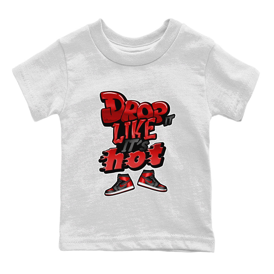 Drop It Like It's Hot snkmatch Tee Kids - Air Jordan 1 Satin Bred