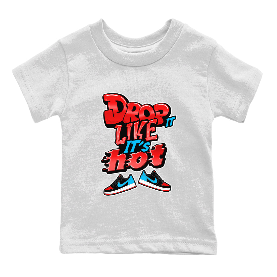 Drop It Like It's Hot snkmatch Tee Kids - Air Jordan 1 UNC to Chicago