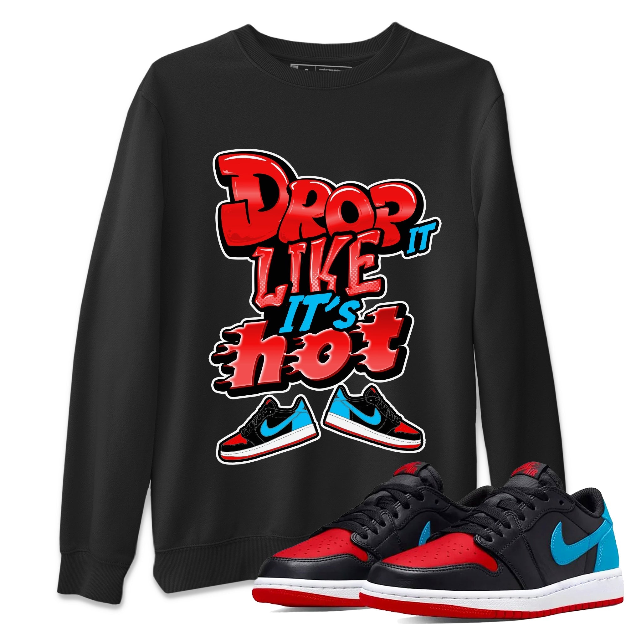 Drop It Like It's Hot snkmatch Tee - Air Jordan 1 UNC to Chicago