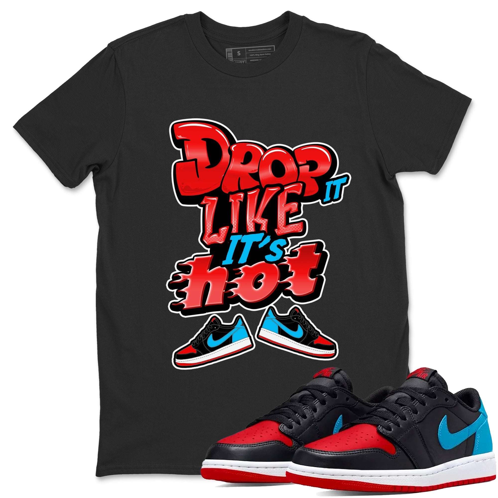 Drop It Like It's Hot snkmatch Tee - Air Jordan 1 UNC to Chicago