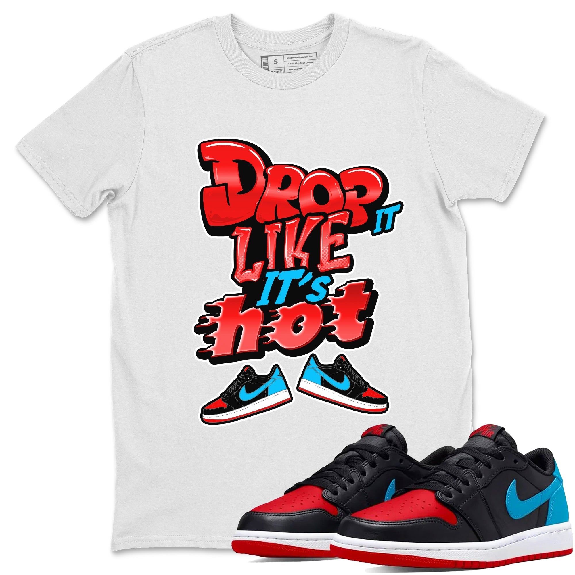 Drop It Like It's Hot snkmatch Tee - Air Jordan 1 UNC to Chicago