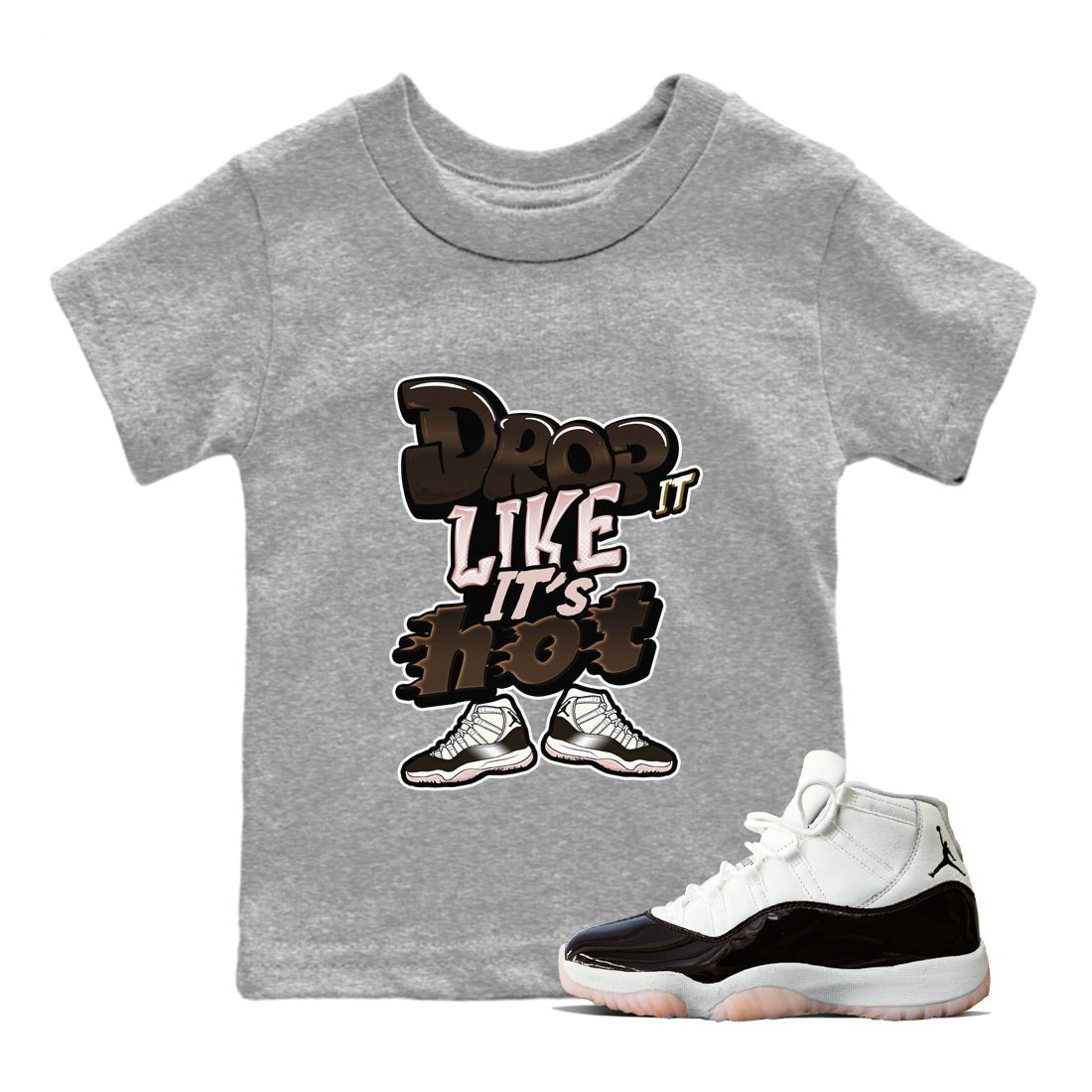 Drop It Like It's Hot snkmatch Tee Kids - Air Jordan 11 Neapolitan
