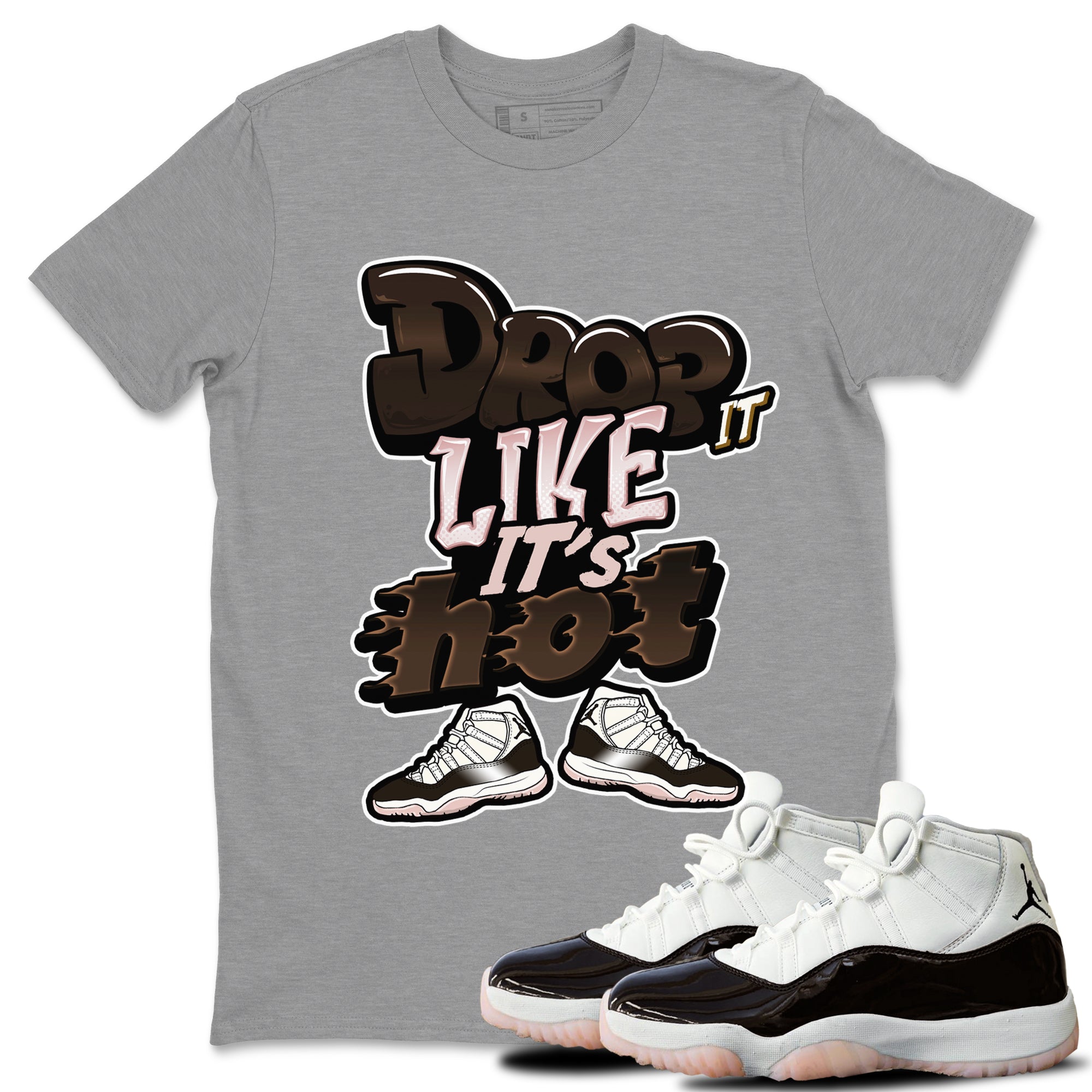 Drop It Like It's Hot snkmatch Tee - Air Jordan 11 Neapolitan