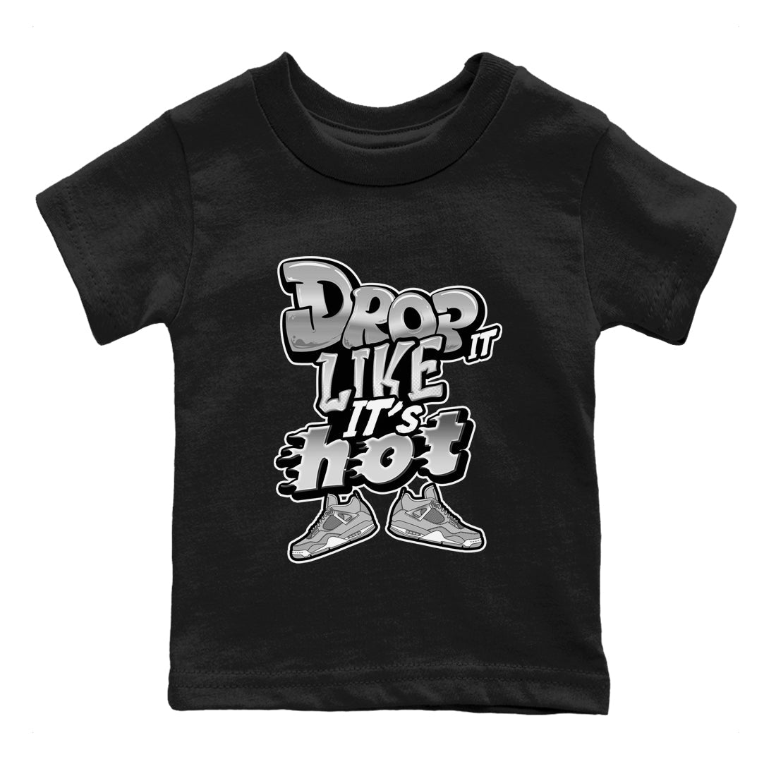 Drop It Like It's Hot snkmatch Tee Kids - Air Jordan 4 Frozen Moments