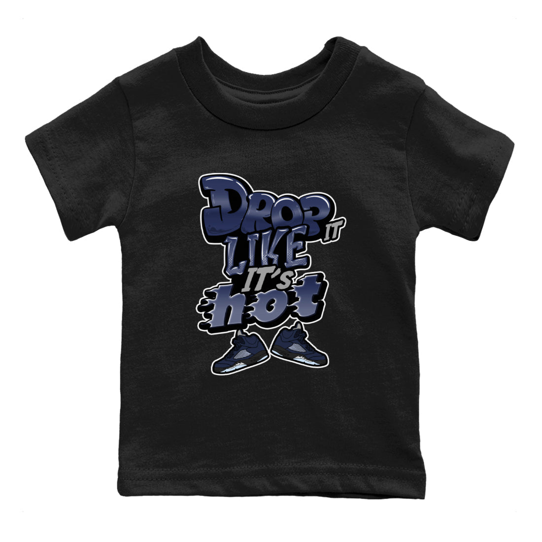 Drop It Like It's Hot snkmatch Tee Kids - Air Jordan 5 Georgetown