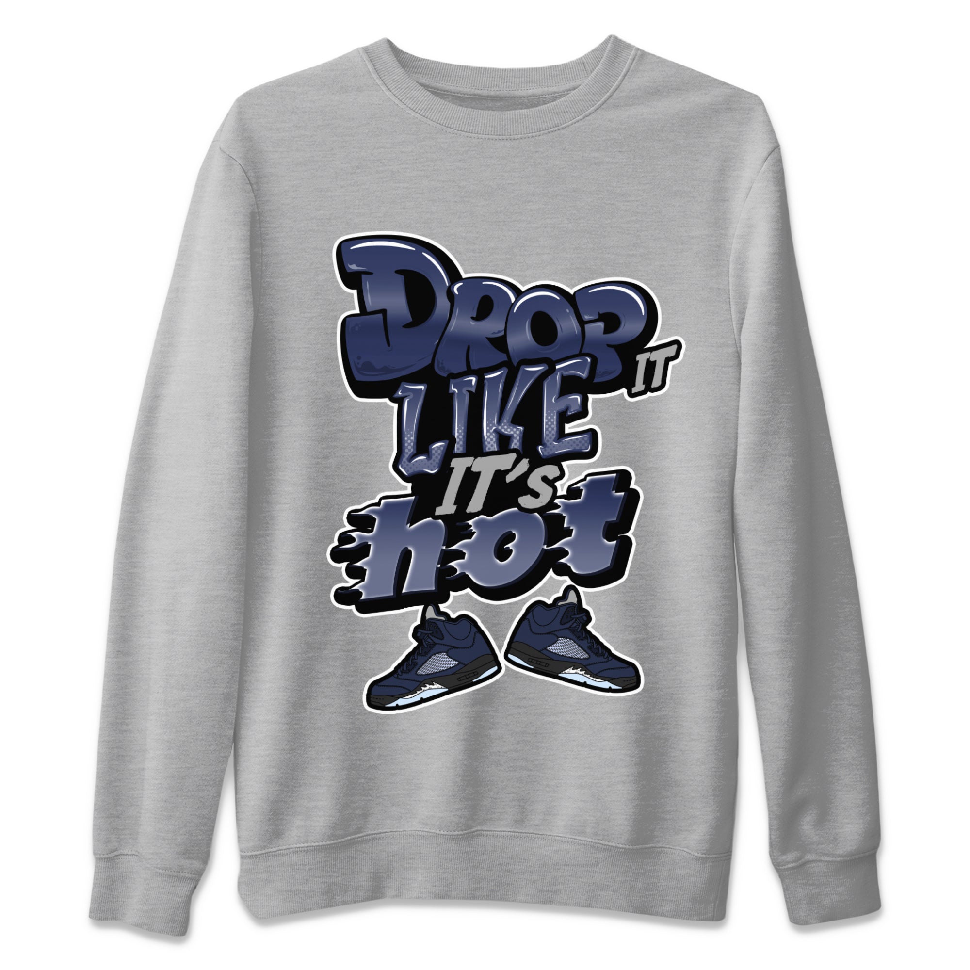 Drop It Like It's Hot snkmatch Tee - Air Jordan 5 Georgetown