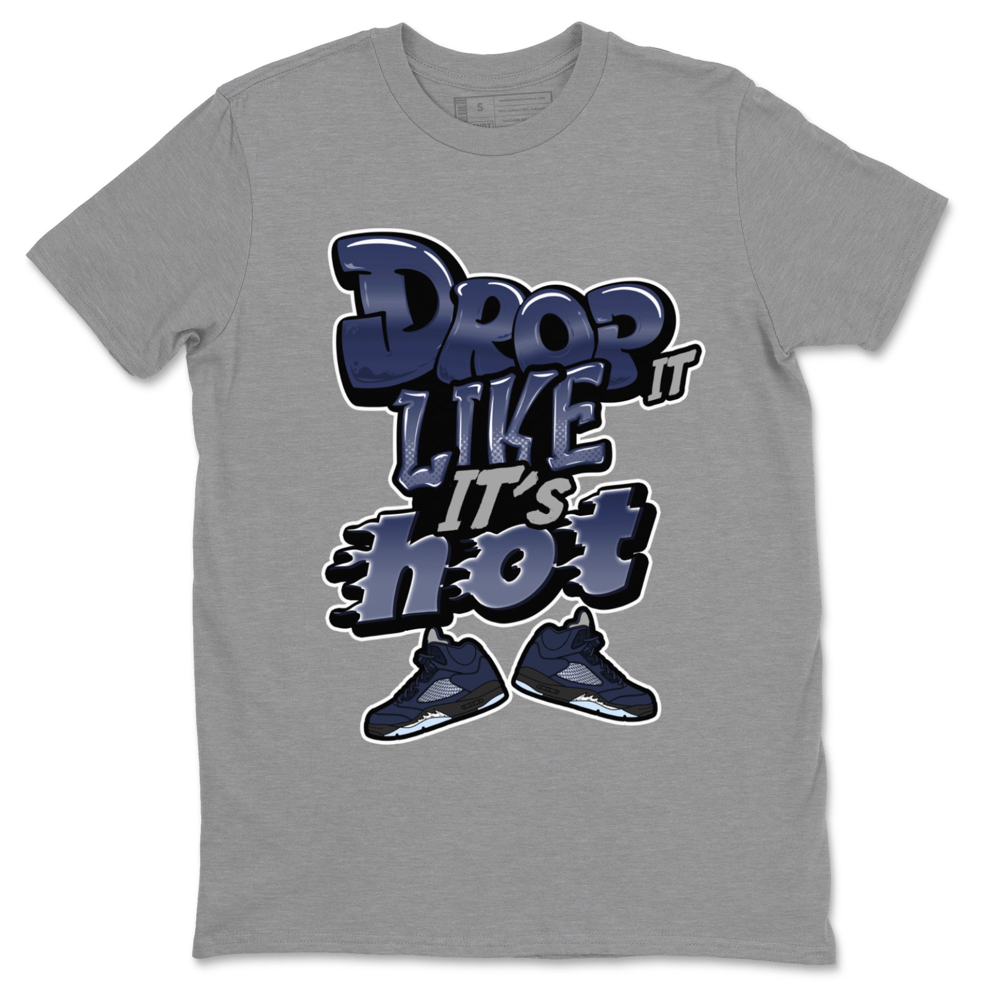 Drop It Like It's Hot snkmatch Tee - Air Jordan 5 Georgetown
