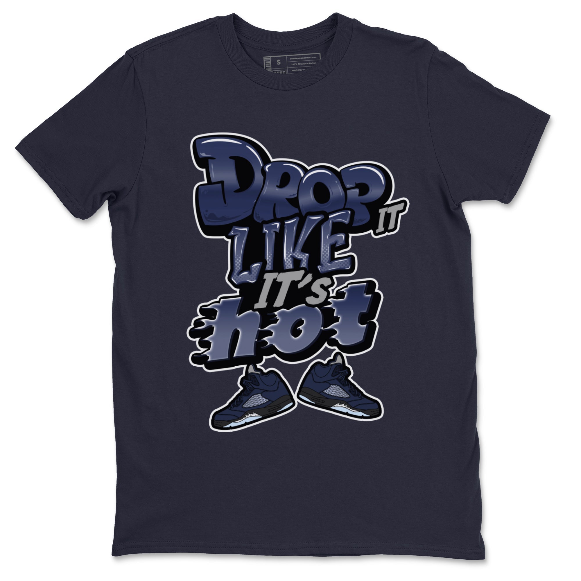 Drop It Like It's Hot snkmatch Tee - Air Jordan 5 Georgetown