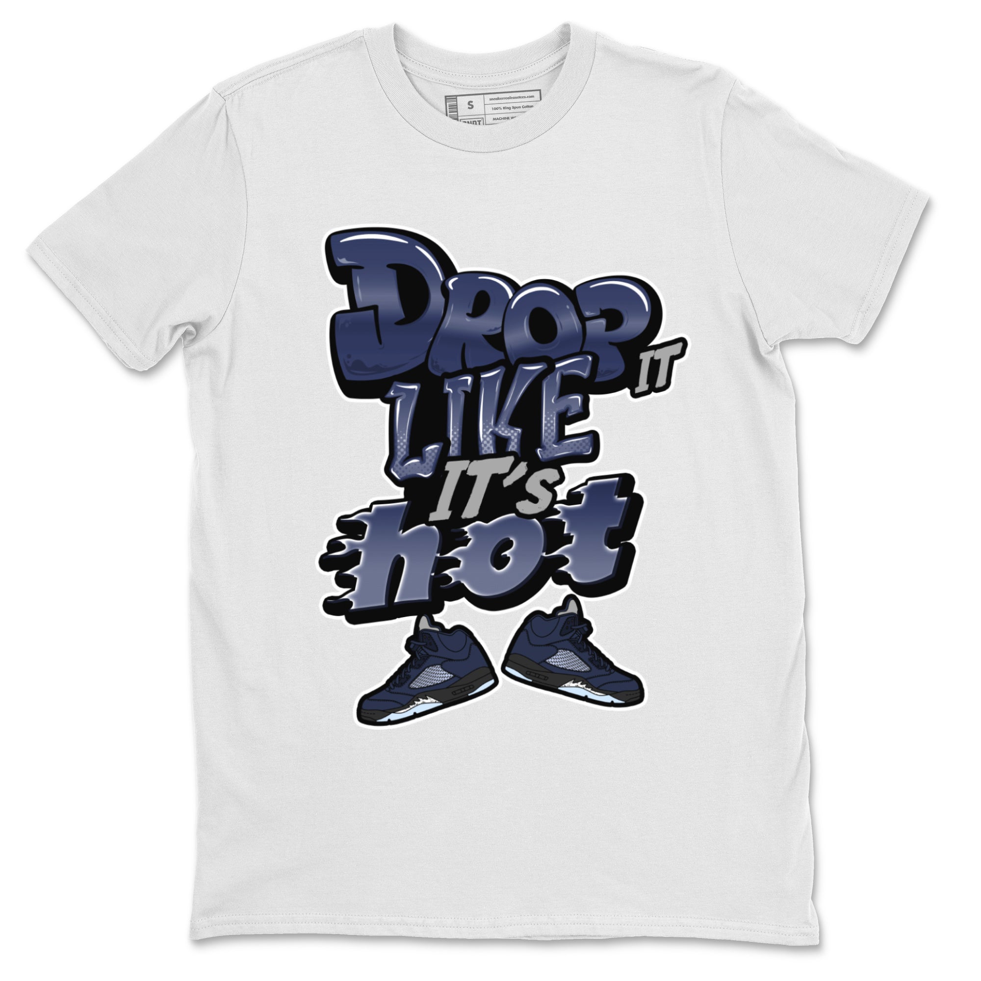 Drop It Like It's Hot snkmatch Tee - Air Jordan 5 Georgetown