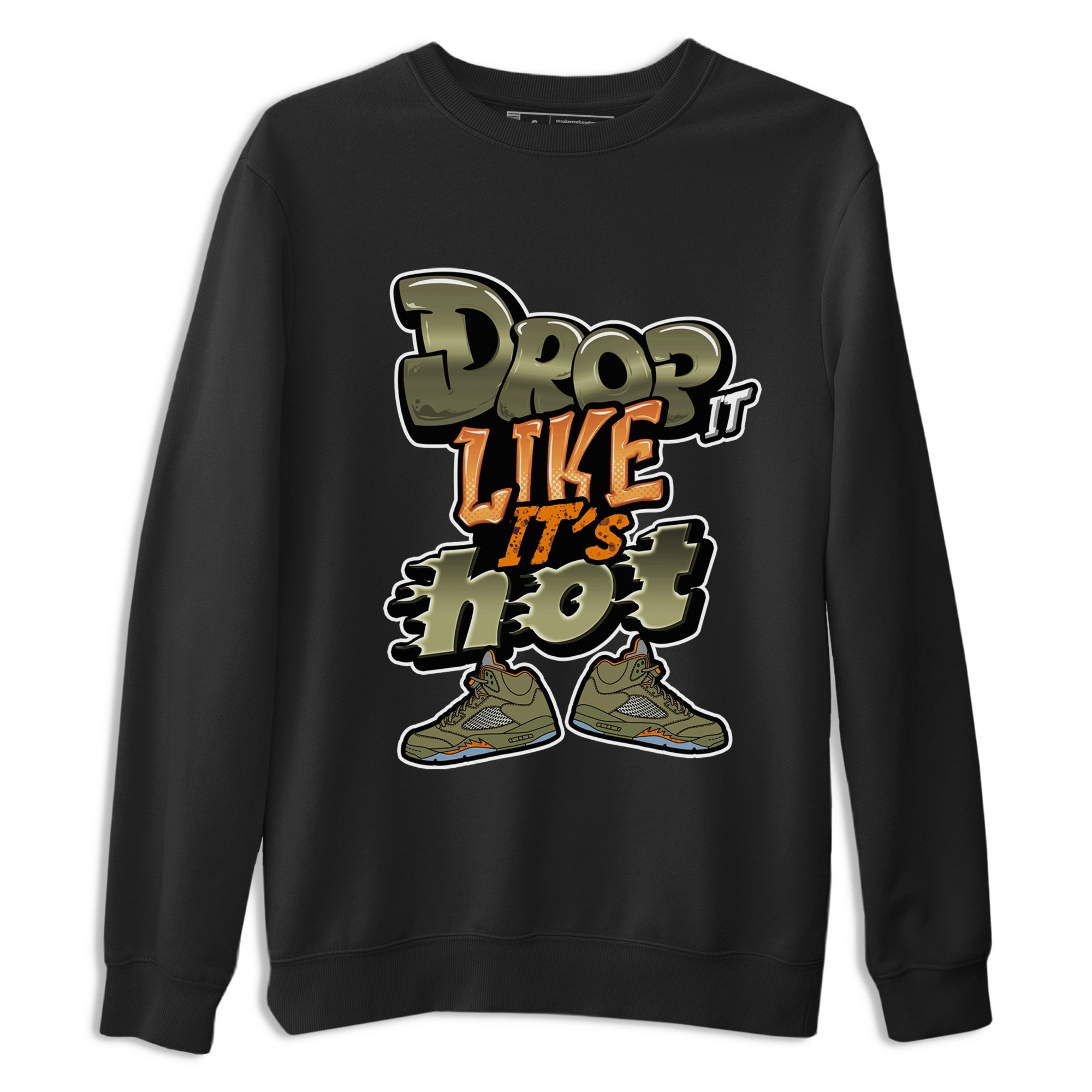 Drop It Like It's Hot snkmatch Tees - Air Jordan 5 Olive