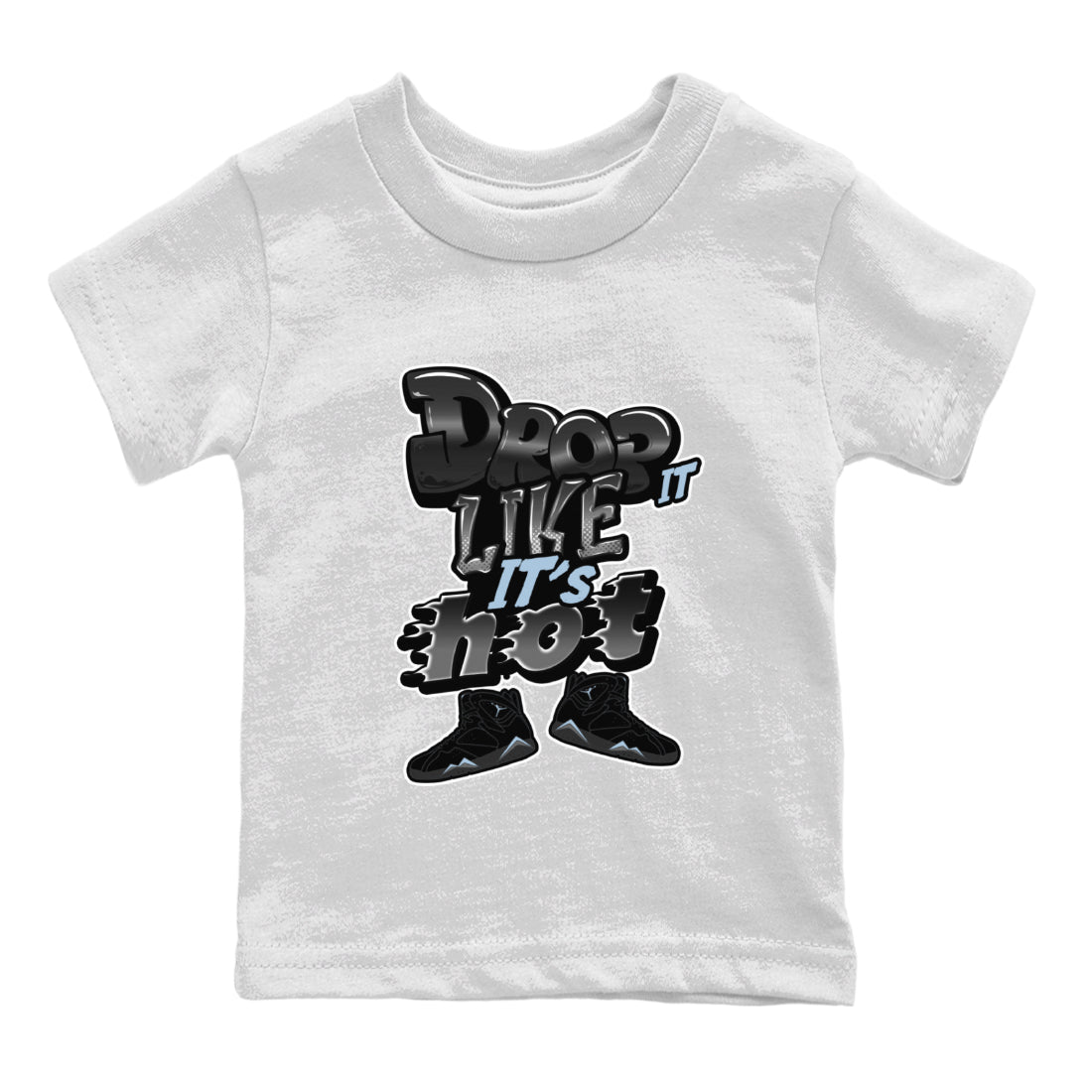 Drop It Like It's Hot snkmatch Tee Kids - Air Jordan 7 Chambray