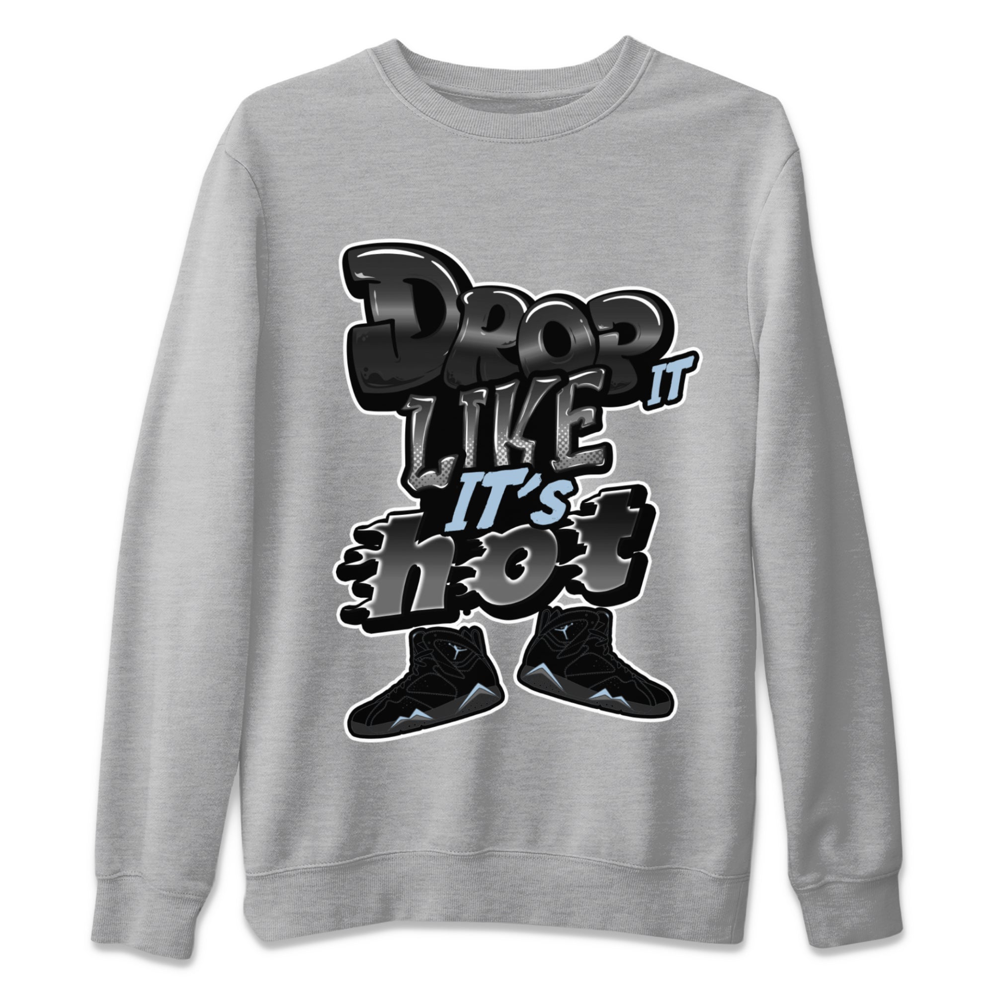 Drop It Like It's Hot snkmatch Tee - Air Jordan 7 Chambray