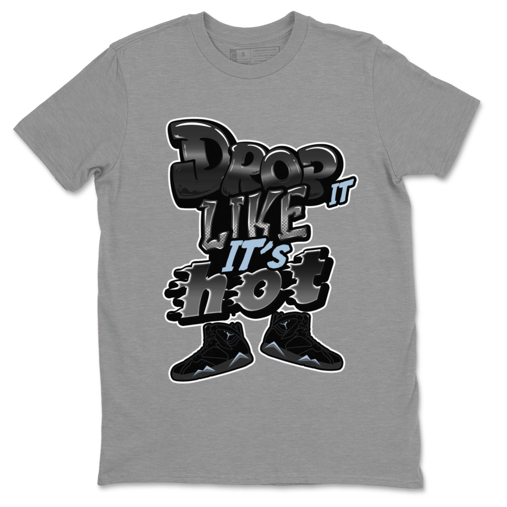 Drop It Like It's Hot snkmatch Tee - Air Jordan 7 Chambray