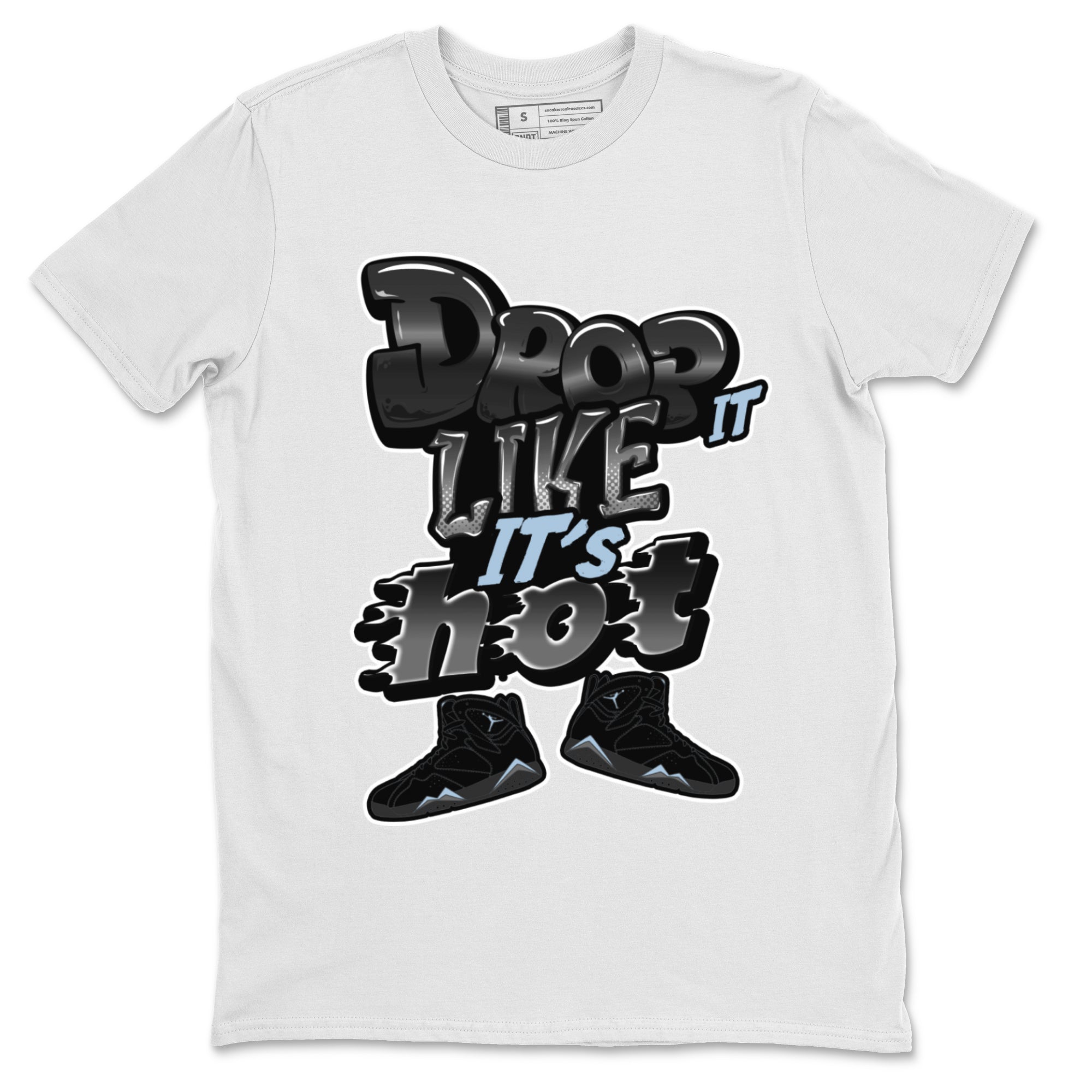 Drop It Like It's Hot snkmatch Tee - Air Jordan 7 Chambray