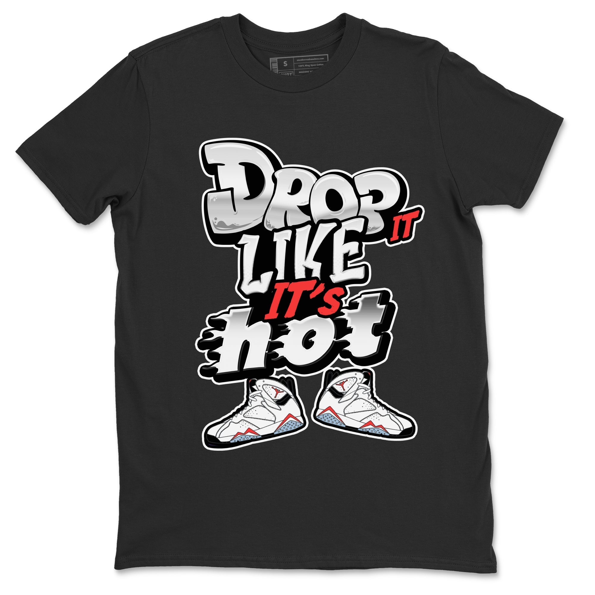 Drop It Like It's Hot snkmatch Tee - Air Jordan 7 White Infrared