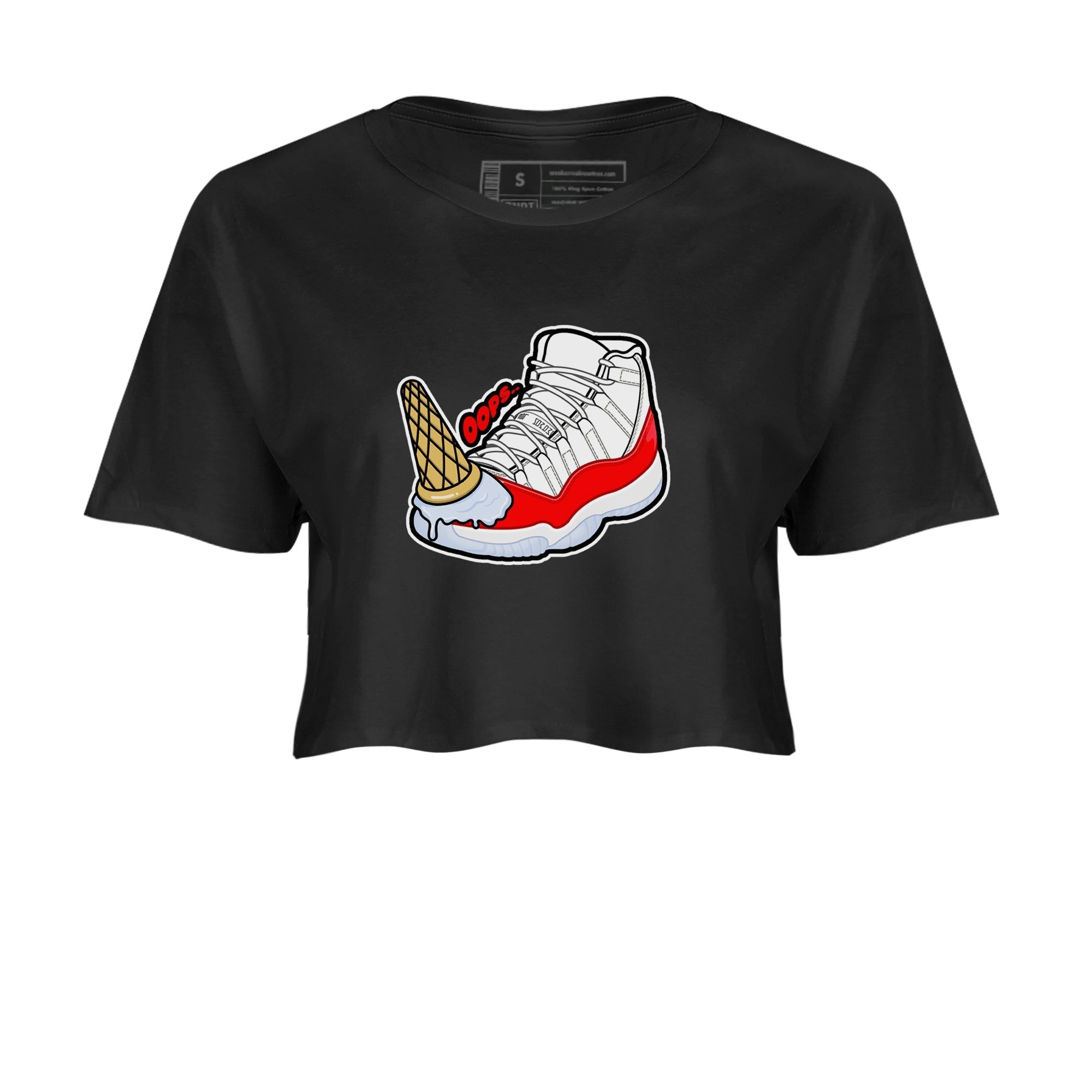 Dropped Ice Cream snkmatch Women's Top - Air Jordan 11 Cherry