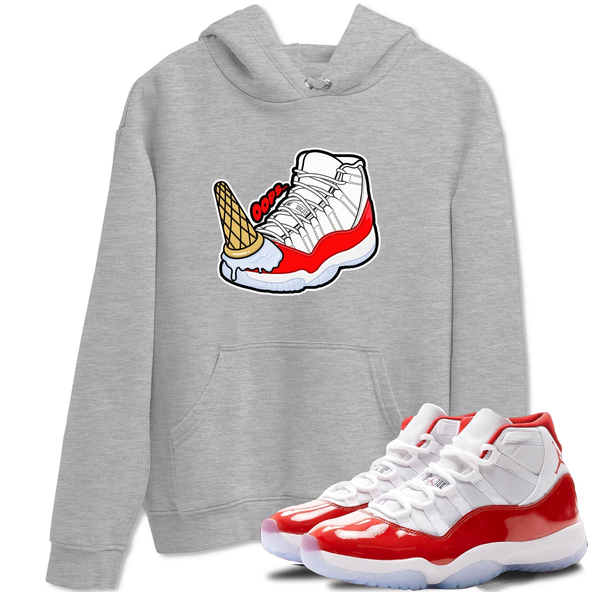 Dropped Ice Cream snkmatch Tee - Air Jordan 11 Cherry
