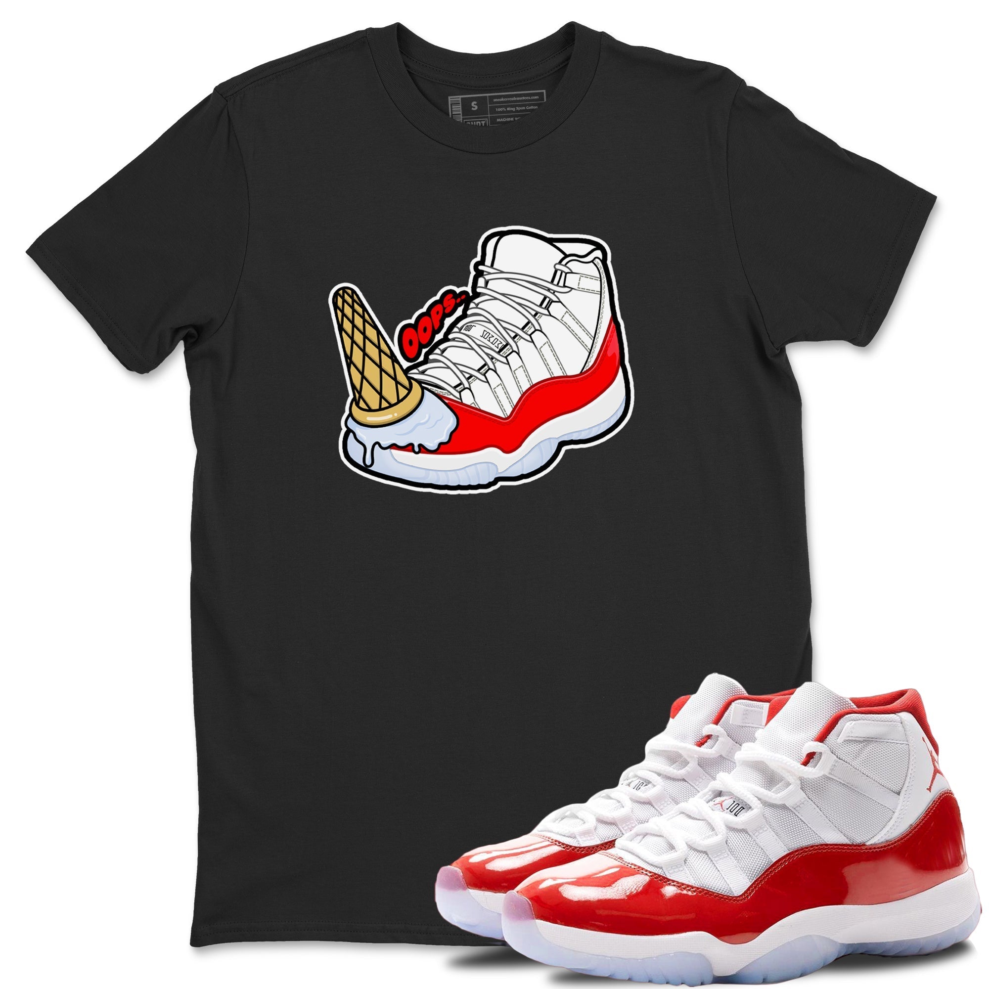 Dropped Ice Cream snkmatch Tee - Air Jordan 11 Cherry