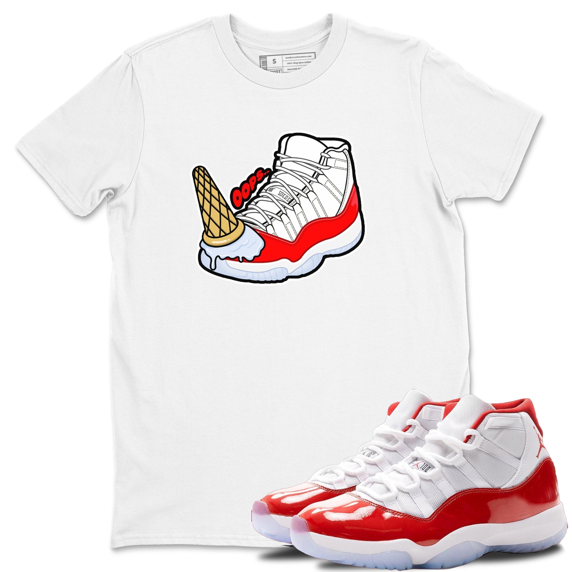 Dropped Ice Cream snkmatch Tee - Air Jordan 11 Cherry